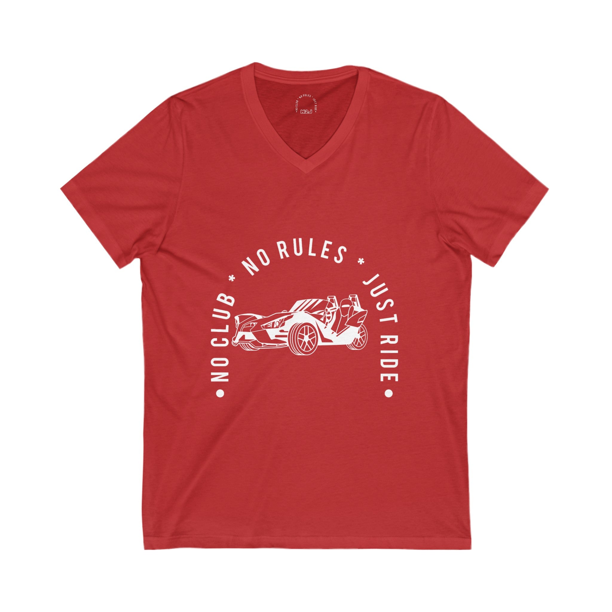 N2J slingshot 1 no logo Unisex Jersey Short Sleeve V-Neck Tee