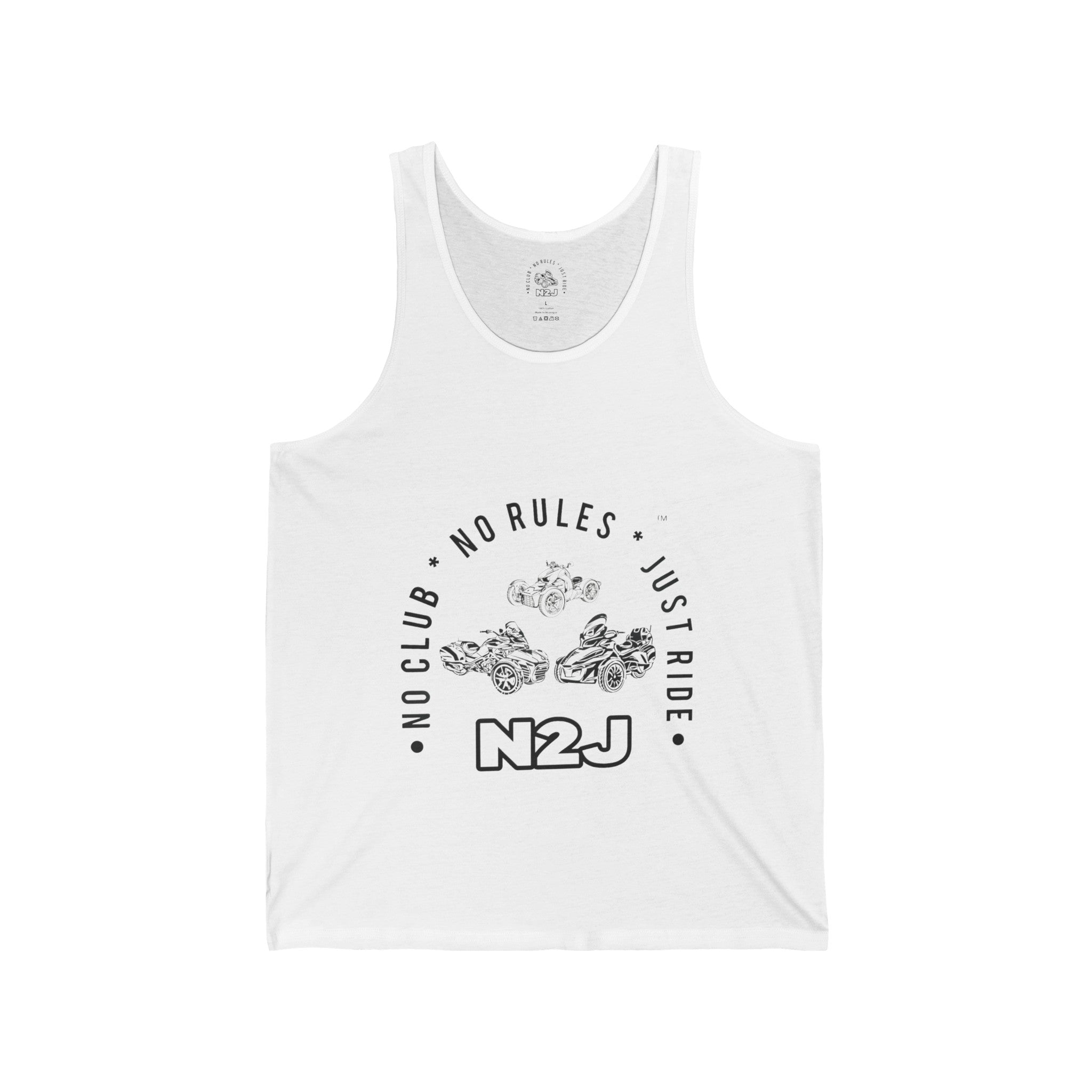 N2J 3 Bikes Unisex Jersey Tank