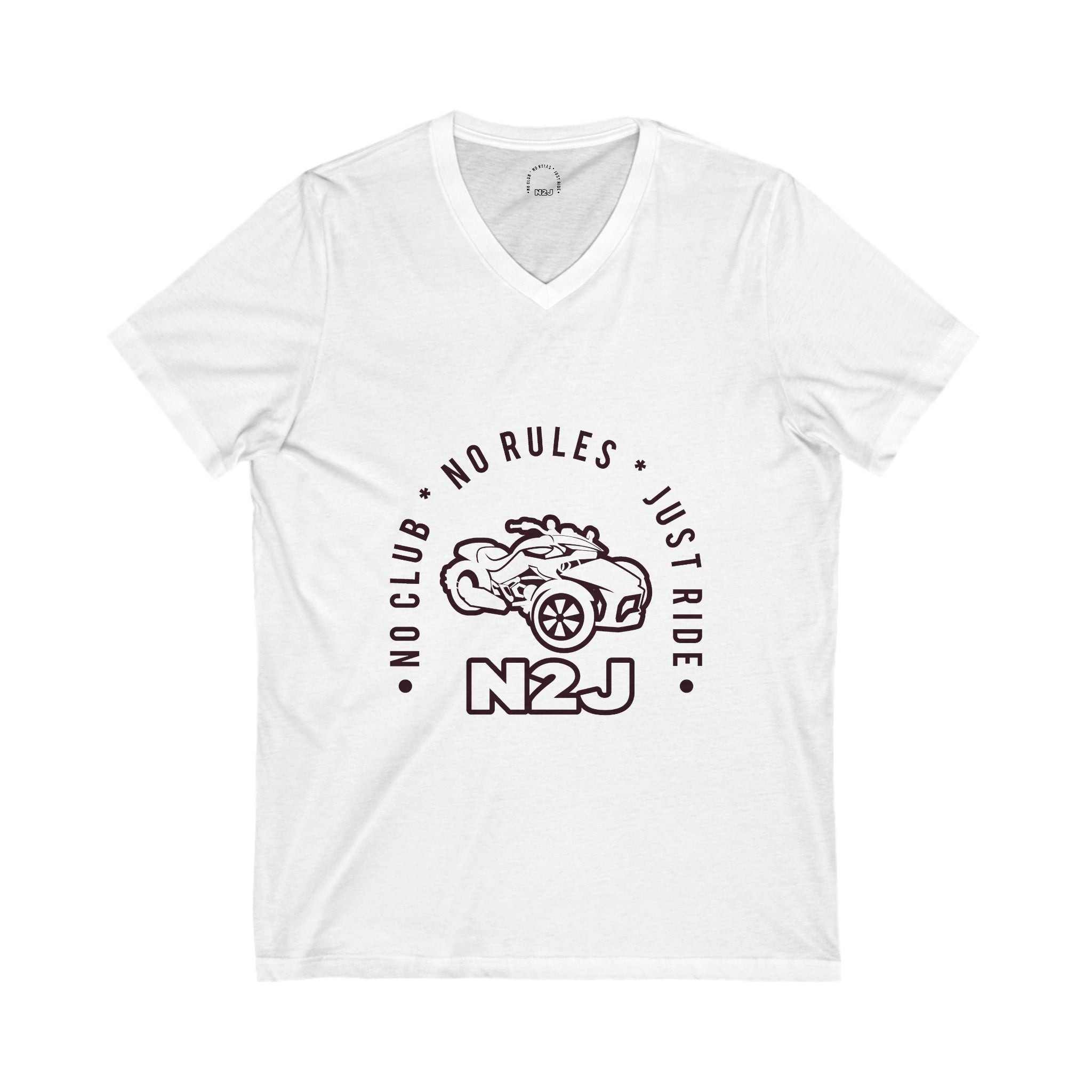 N2J Unisex Jersey Short Sleeve V-Neck Tee