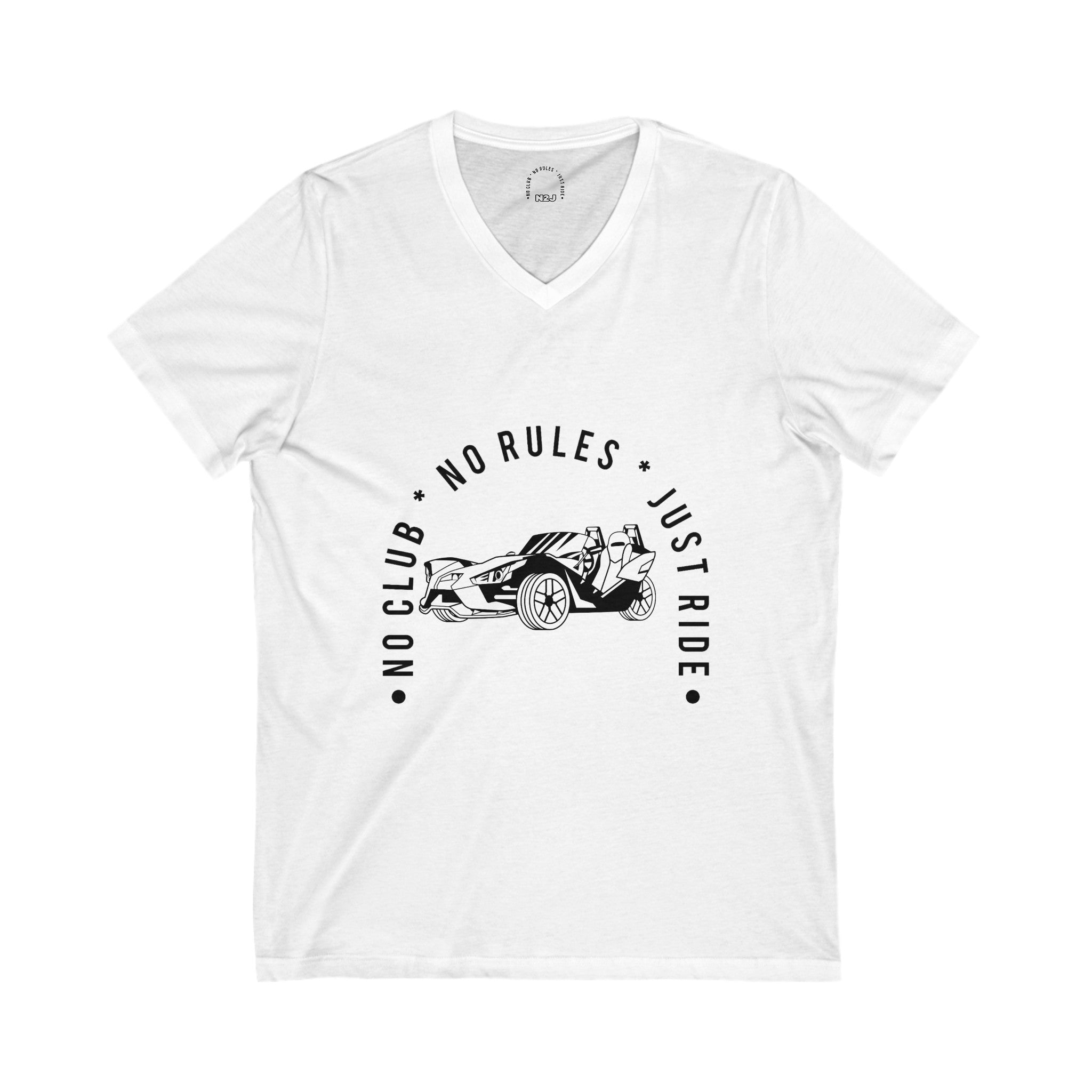 N2J slingshot 1 no logo Unisex Jersey Short Sleeve V-Neck Tee