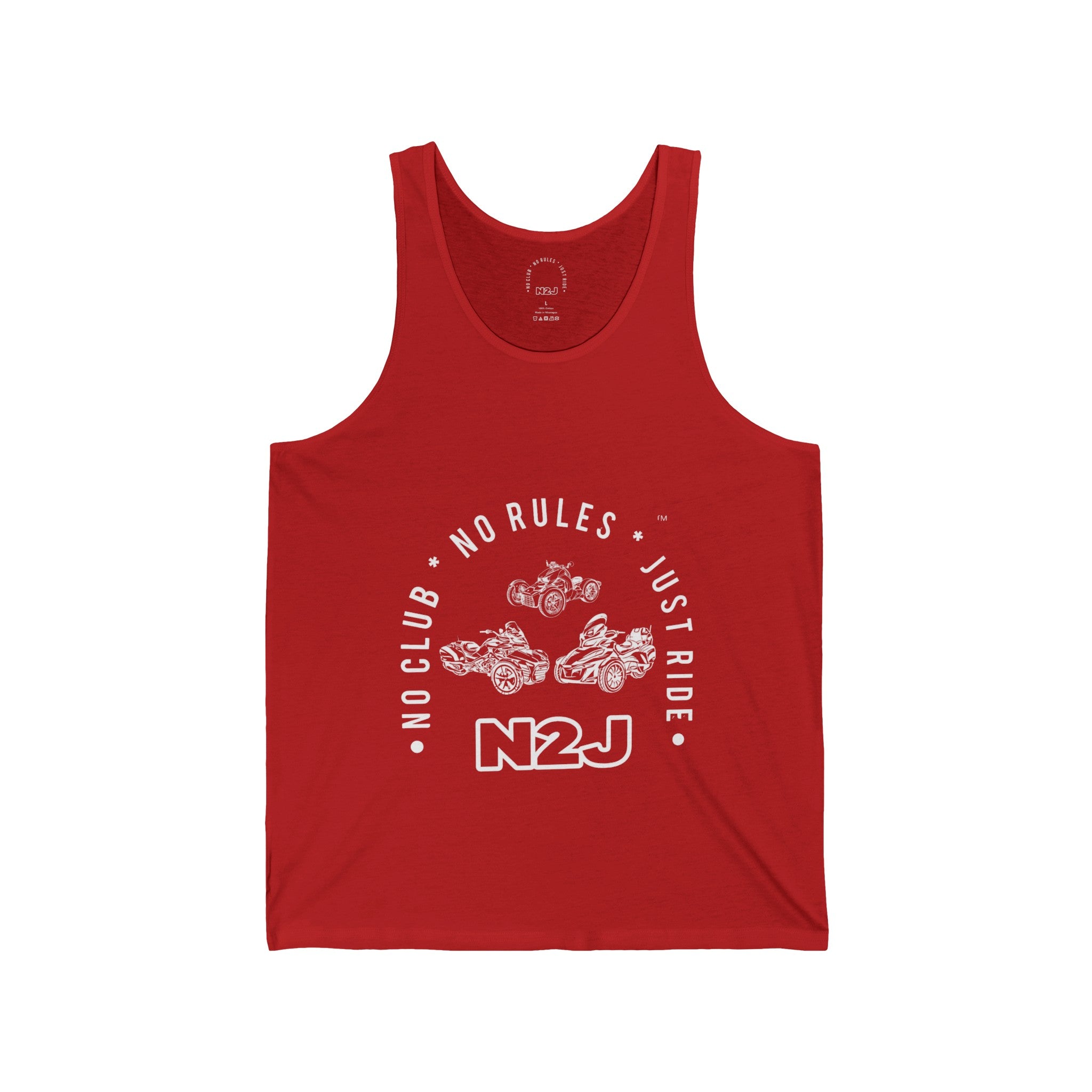 N2J 3 Bikes Unisex Jersey Tank