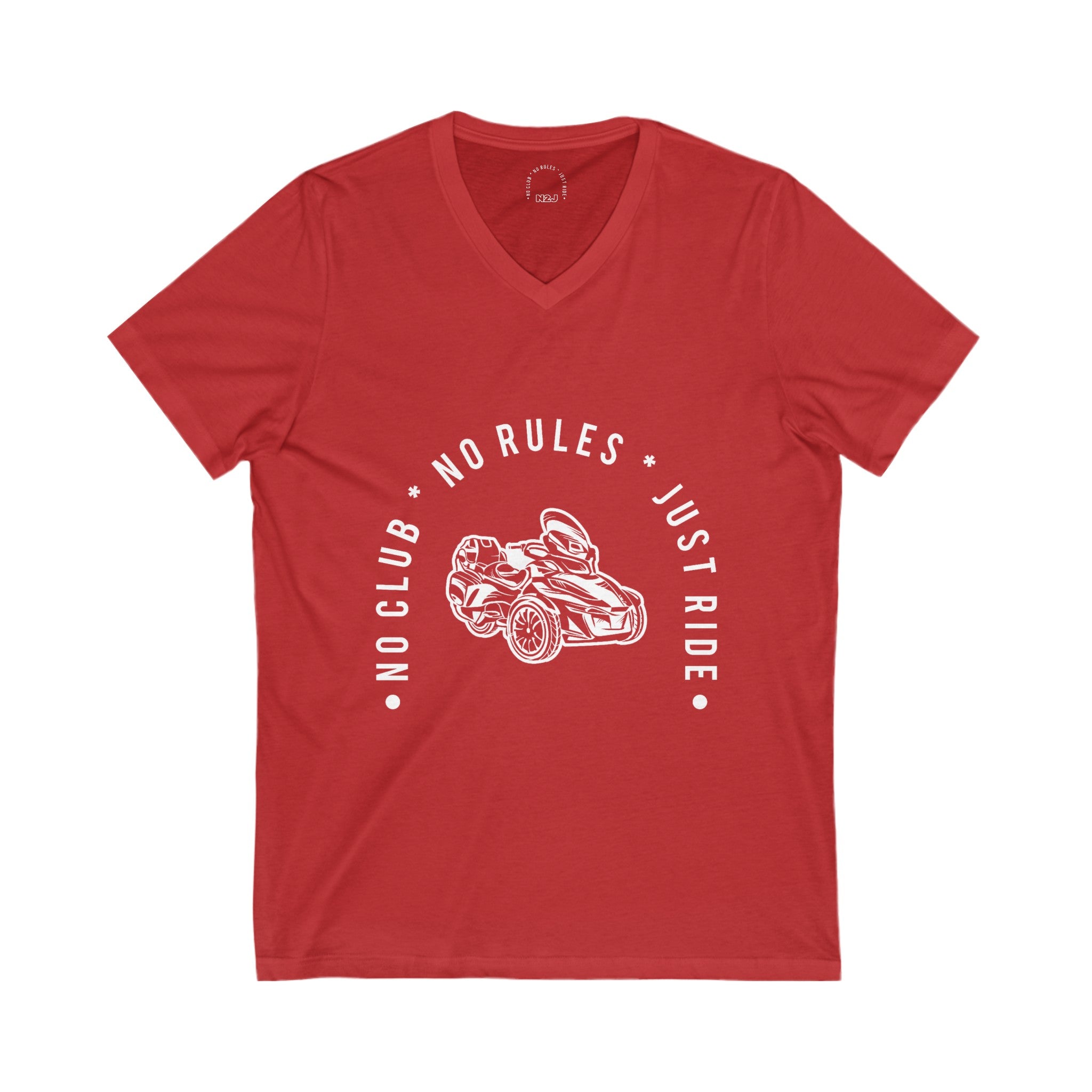 N2J Main no logo Unisex Jersey Short Sleeve V-Neck Tee