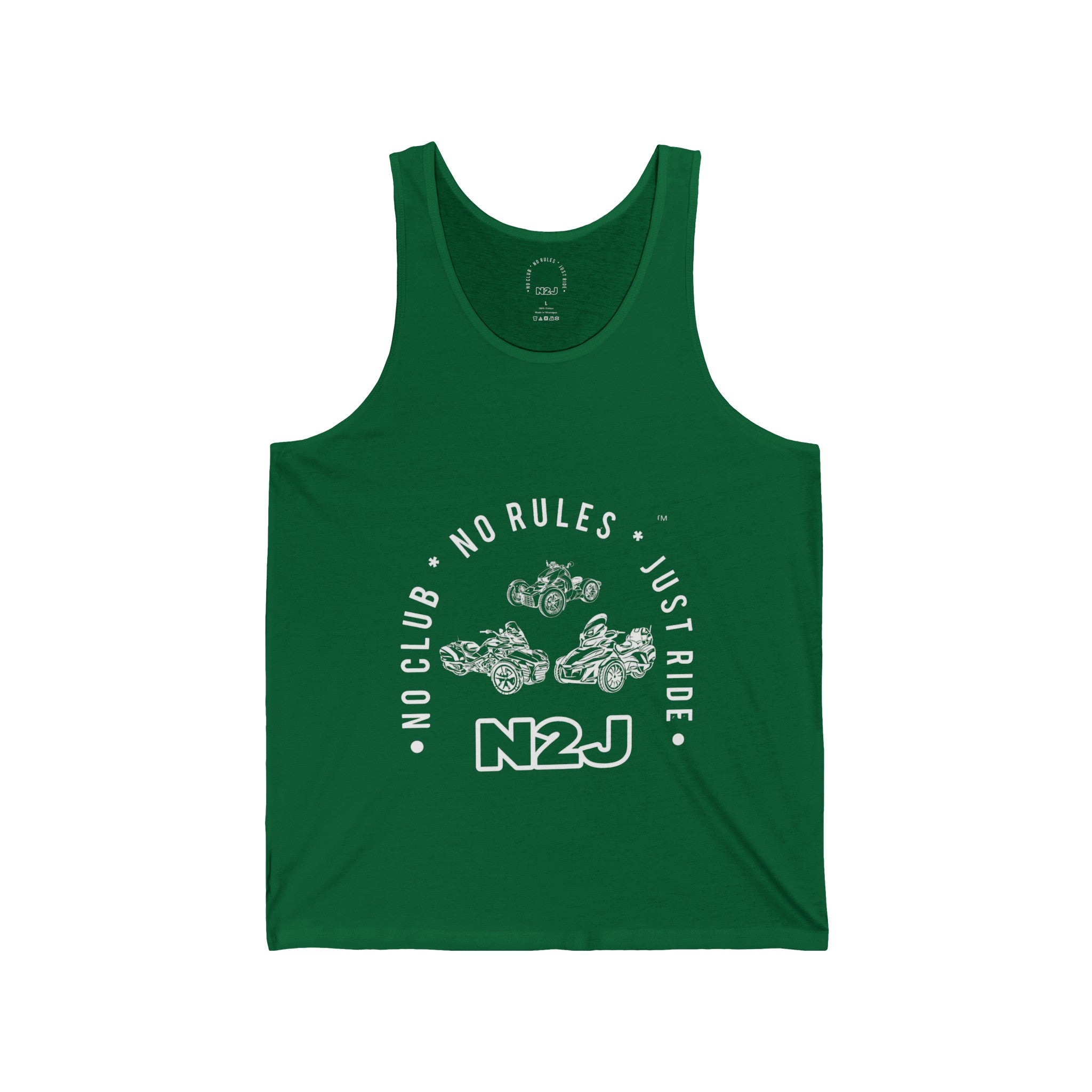 N2J 3 Bikes Unisex Jersey Tank