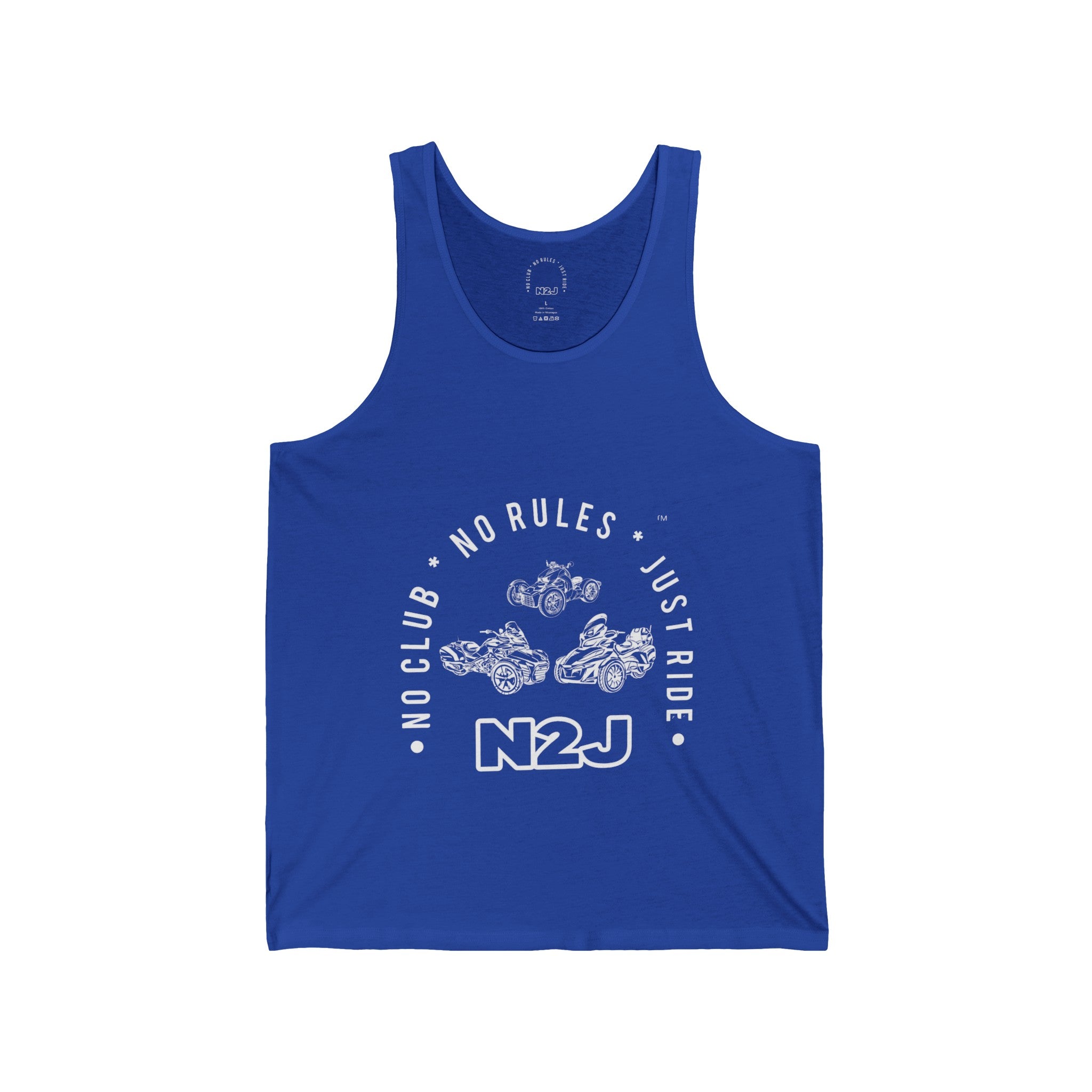 N2J 3 Bikes Unisex Jersey Tank