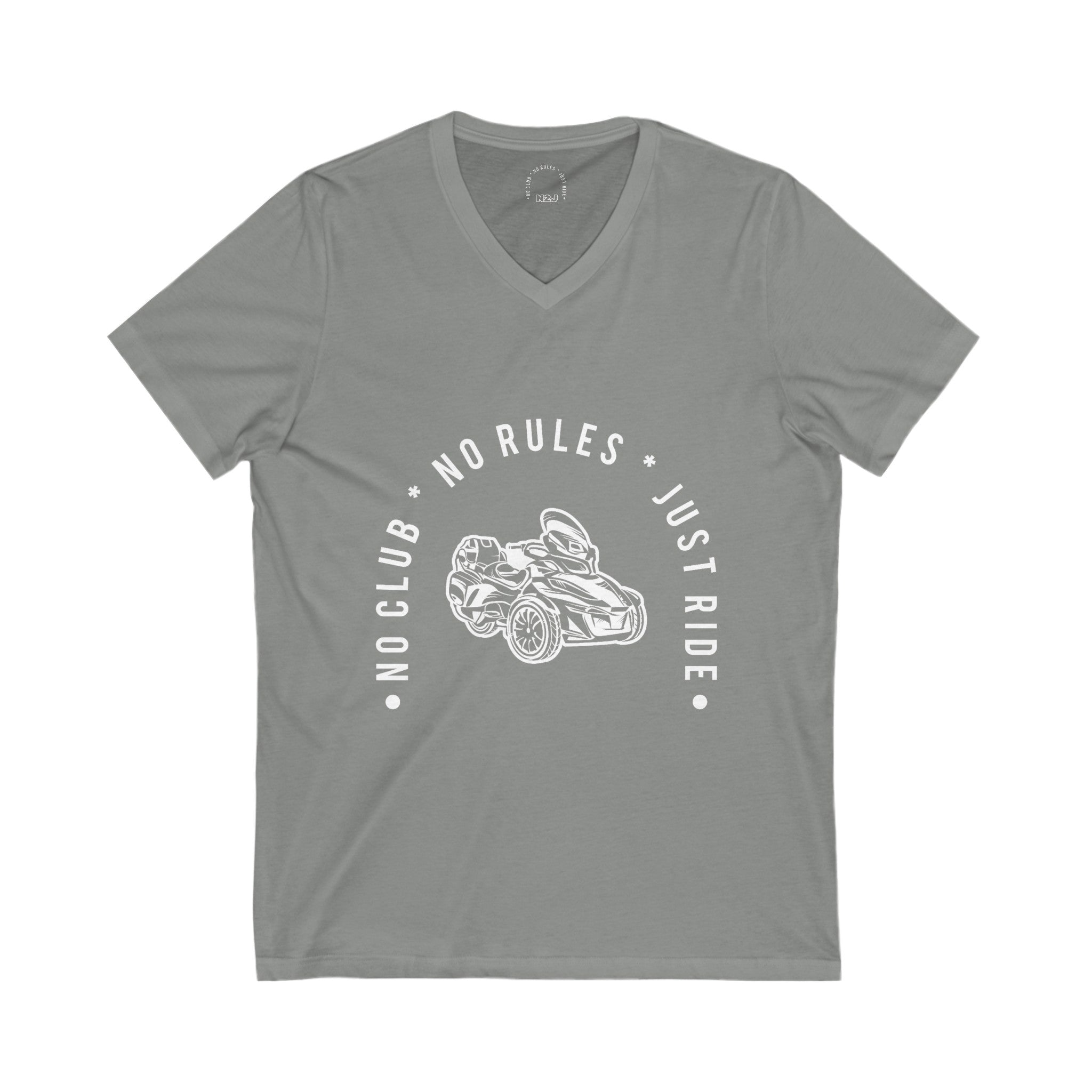 N2J Main no logo Unisex Jersey Short Sleeve V-Neck Tee