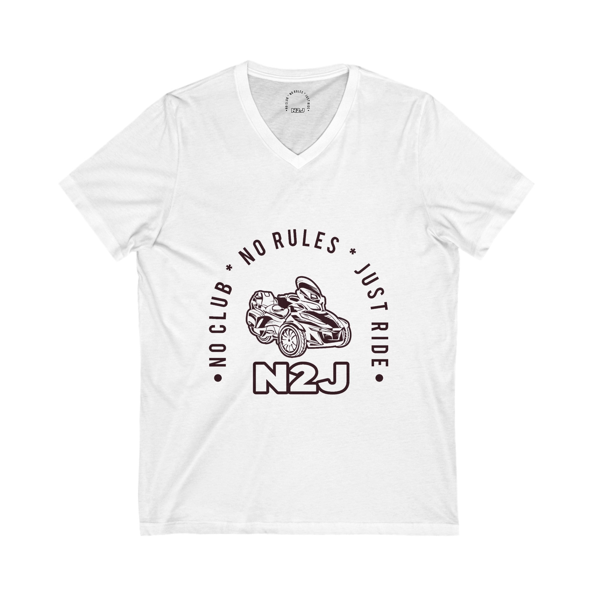 N2J Main 2 Unisex Jersey Short Sleeve V-Neck Tee
