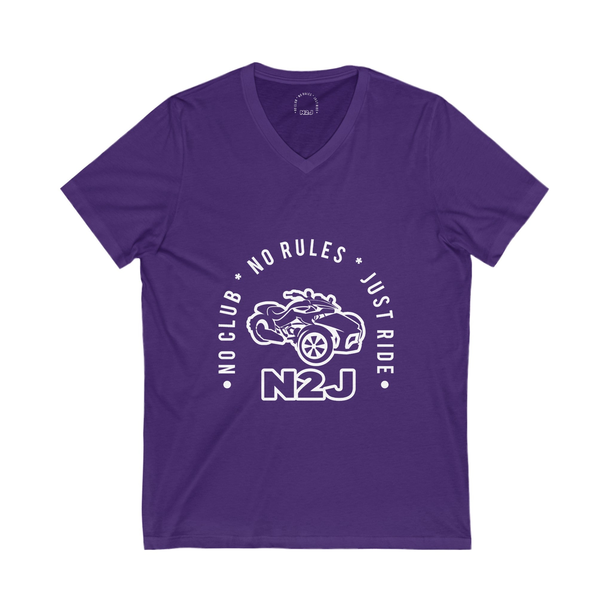 N2J Unisex Jersey Short Sleeve V-Neck Tee