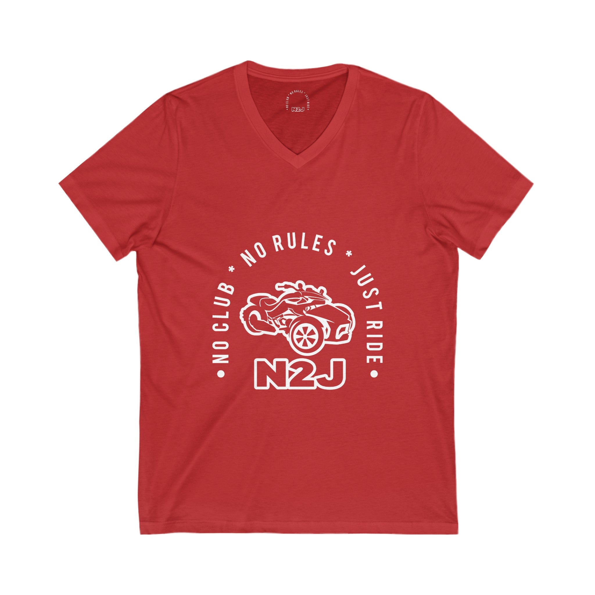 N2J Unisex Jersey Short Sleeve V-Neck Tee