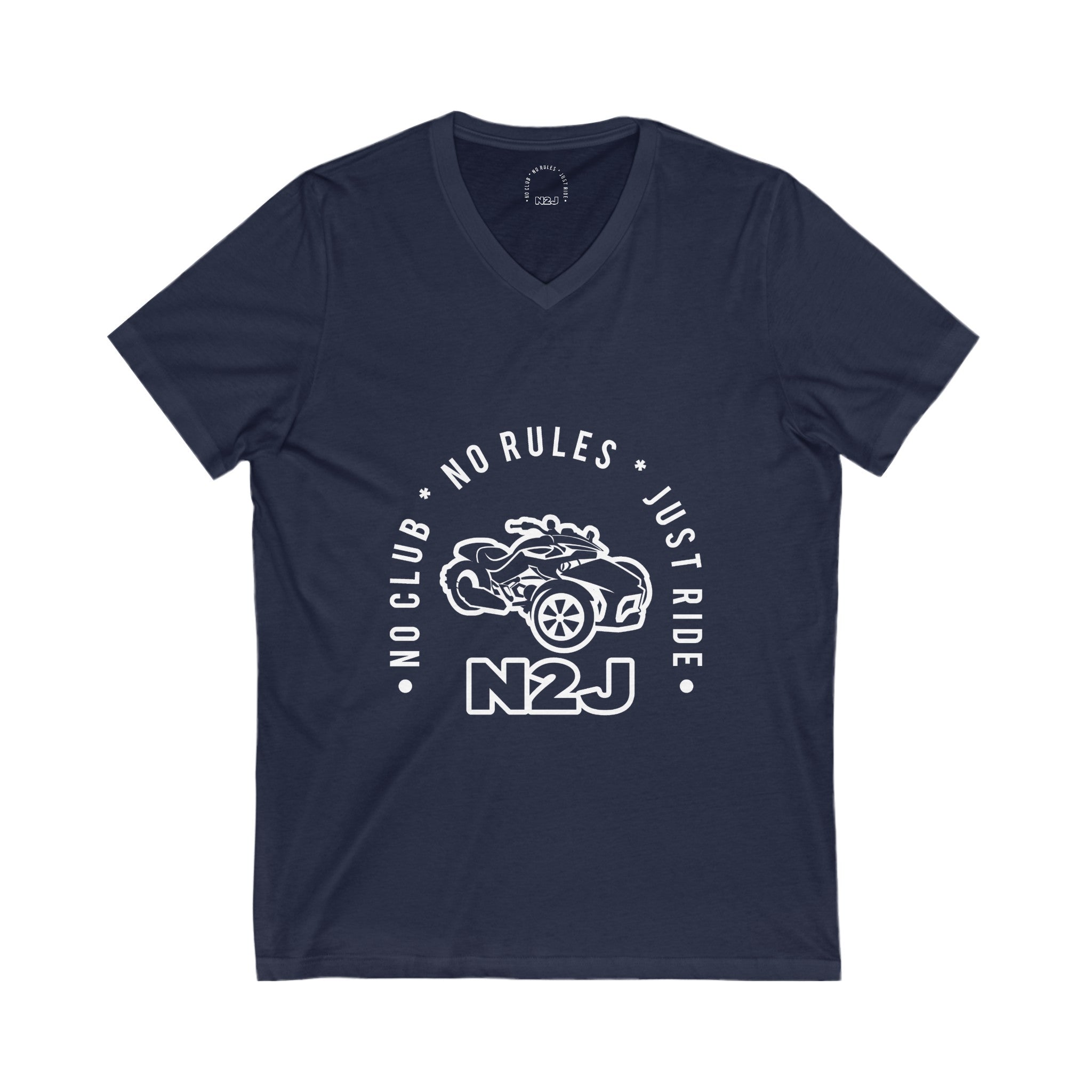 N2J Unisex Jersey Short Sleeve V-Neck Tee