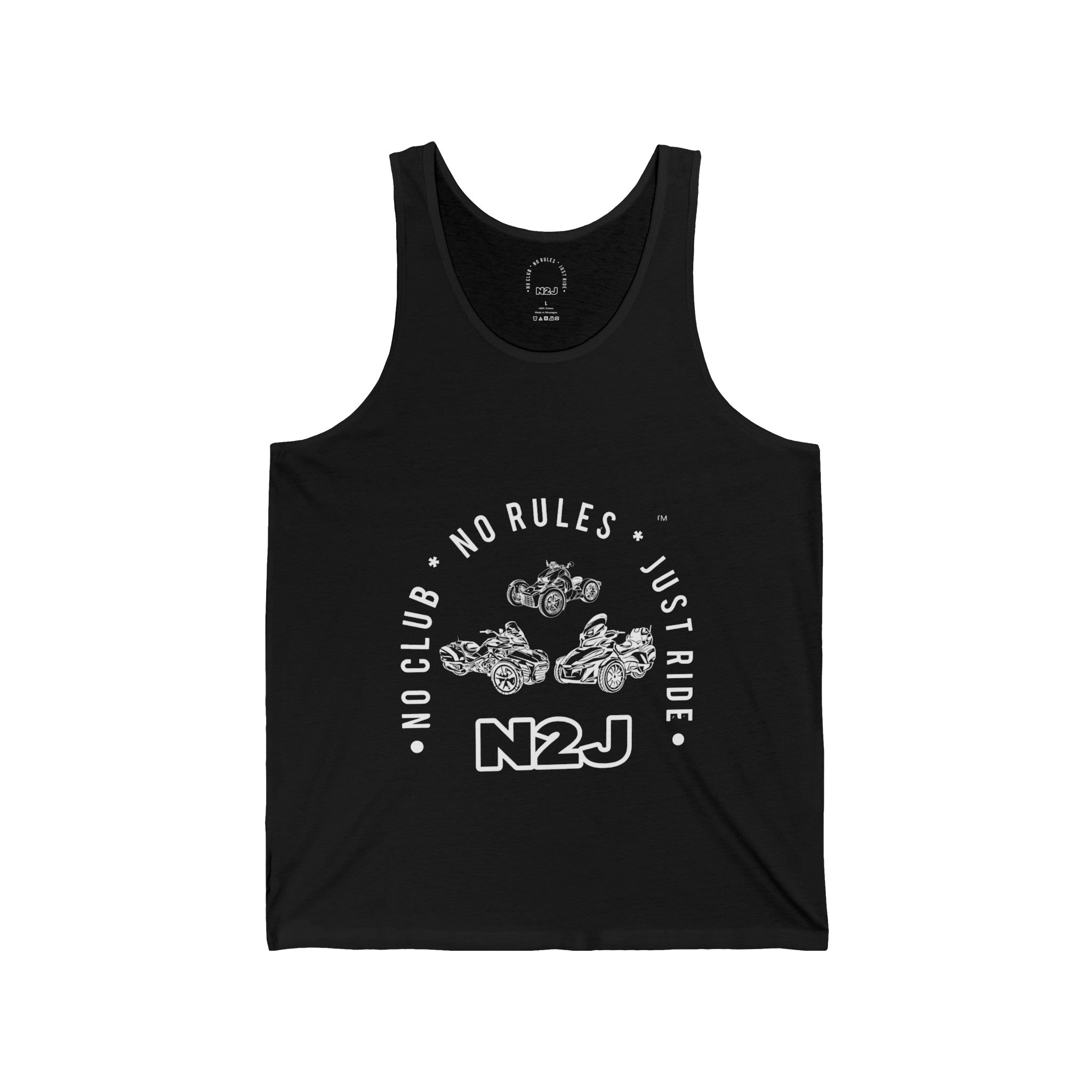 N2J 3 Bikes Unisex Jersey Tank