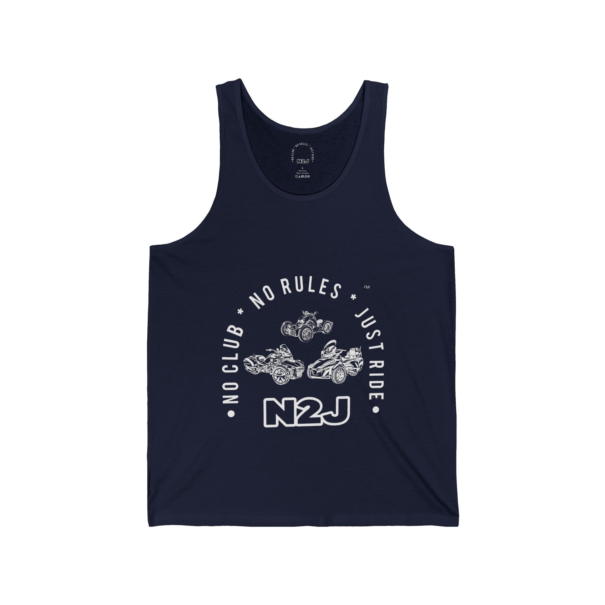 N2J 3 Bikes Unisex Jersey Tank
