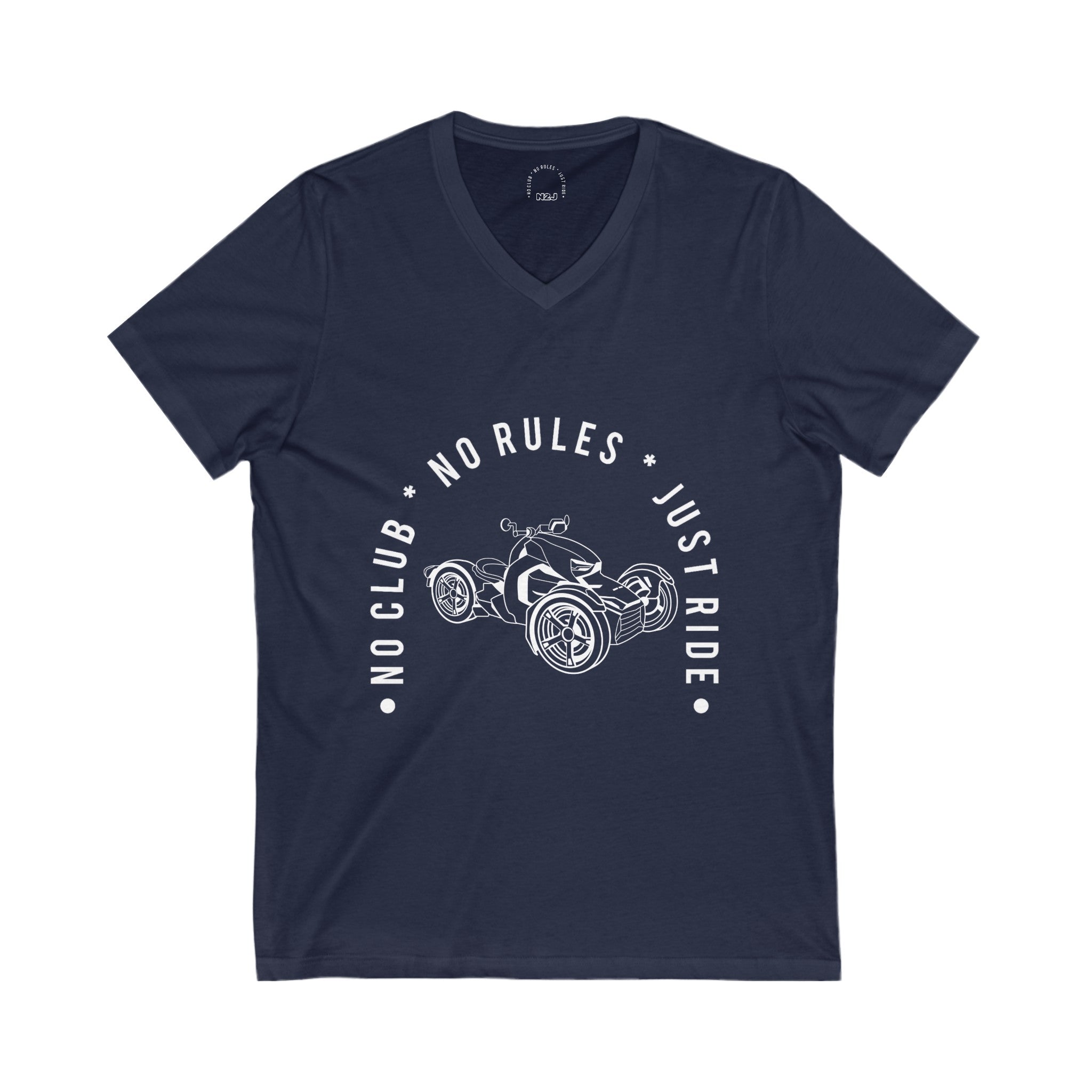 N2J Ryker 2023 No logo Unisex Jersey Short Sleeve V-Neck Tee