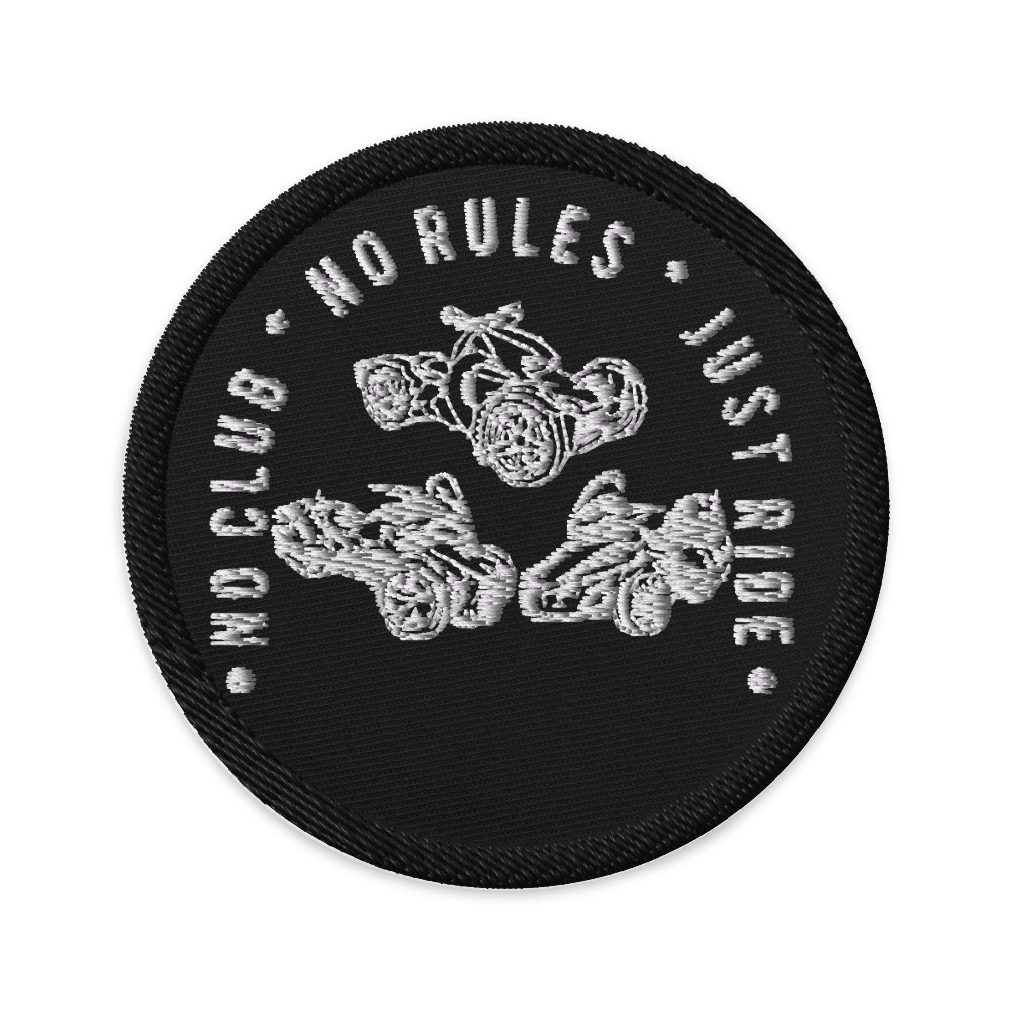 N2J 3 Bikes No Logo Embroidered Patches