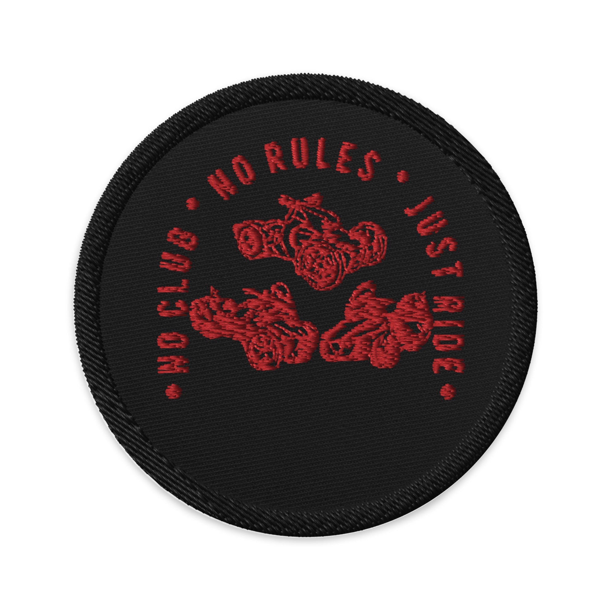 N2J 3 Bikes No Logo Embroidered Patches