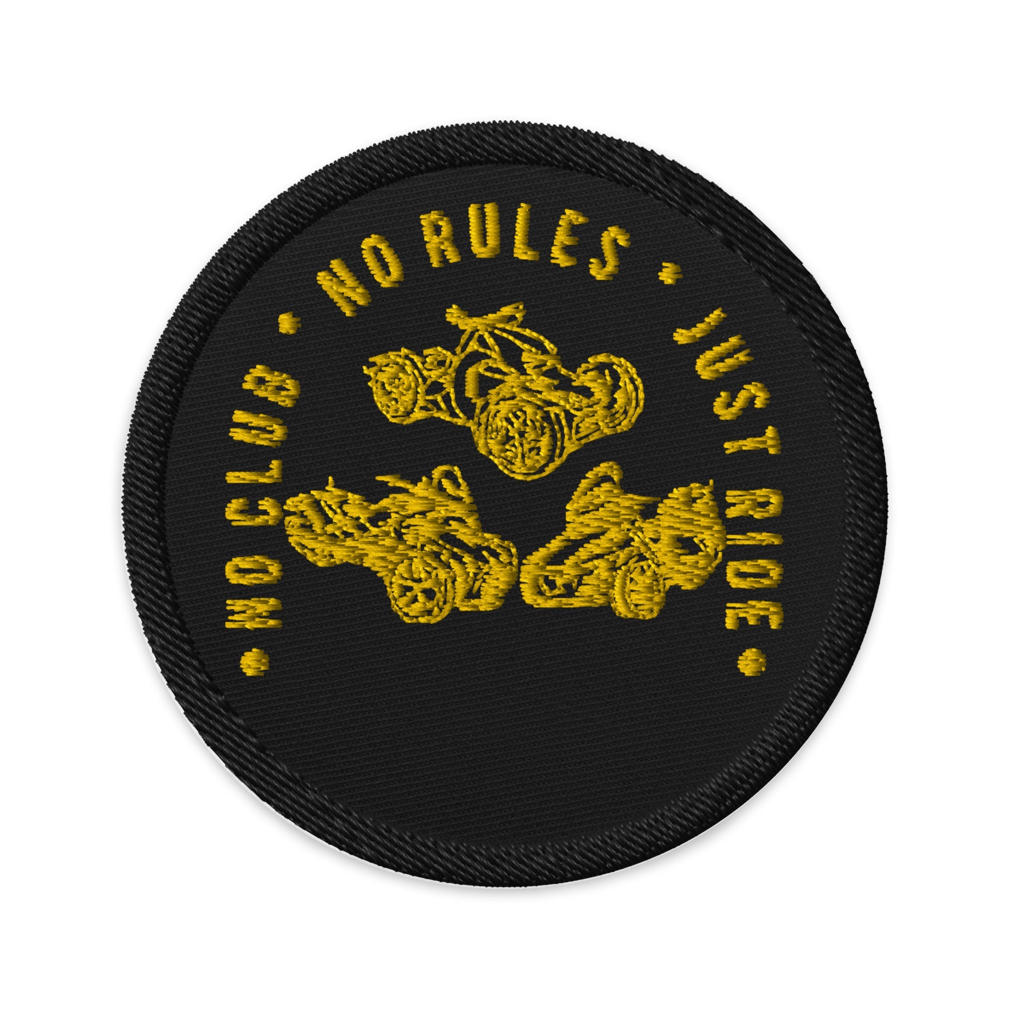 N2J 3 Bikes No Logo Embroidered Patches