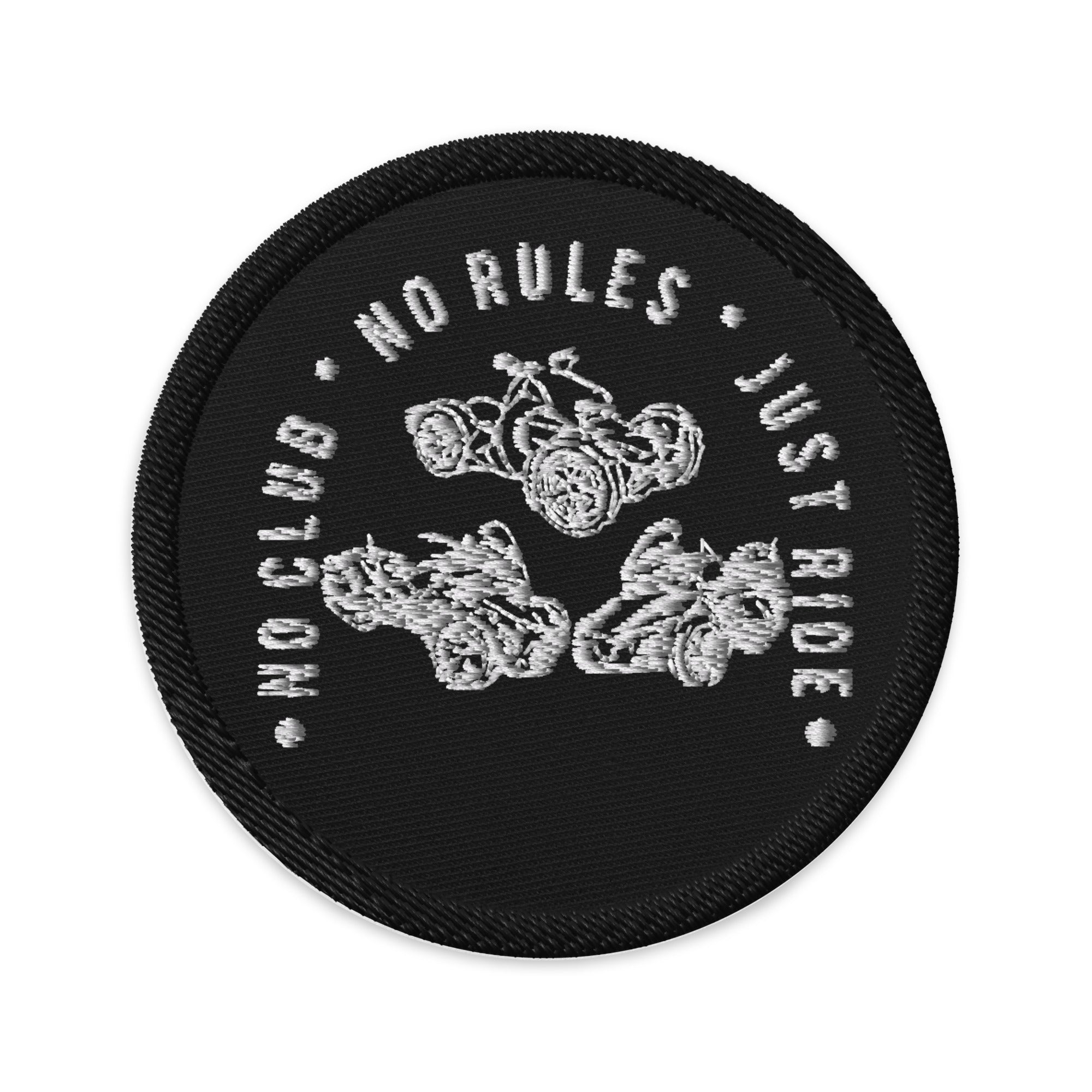 N2J 3 Bikes No Logo Embroidered Patches