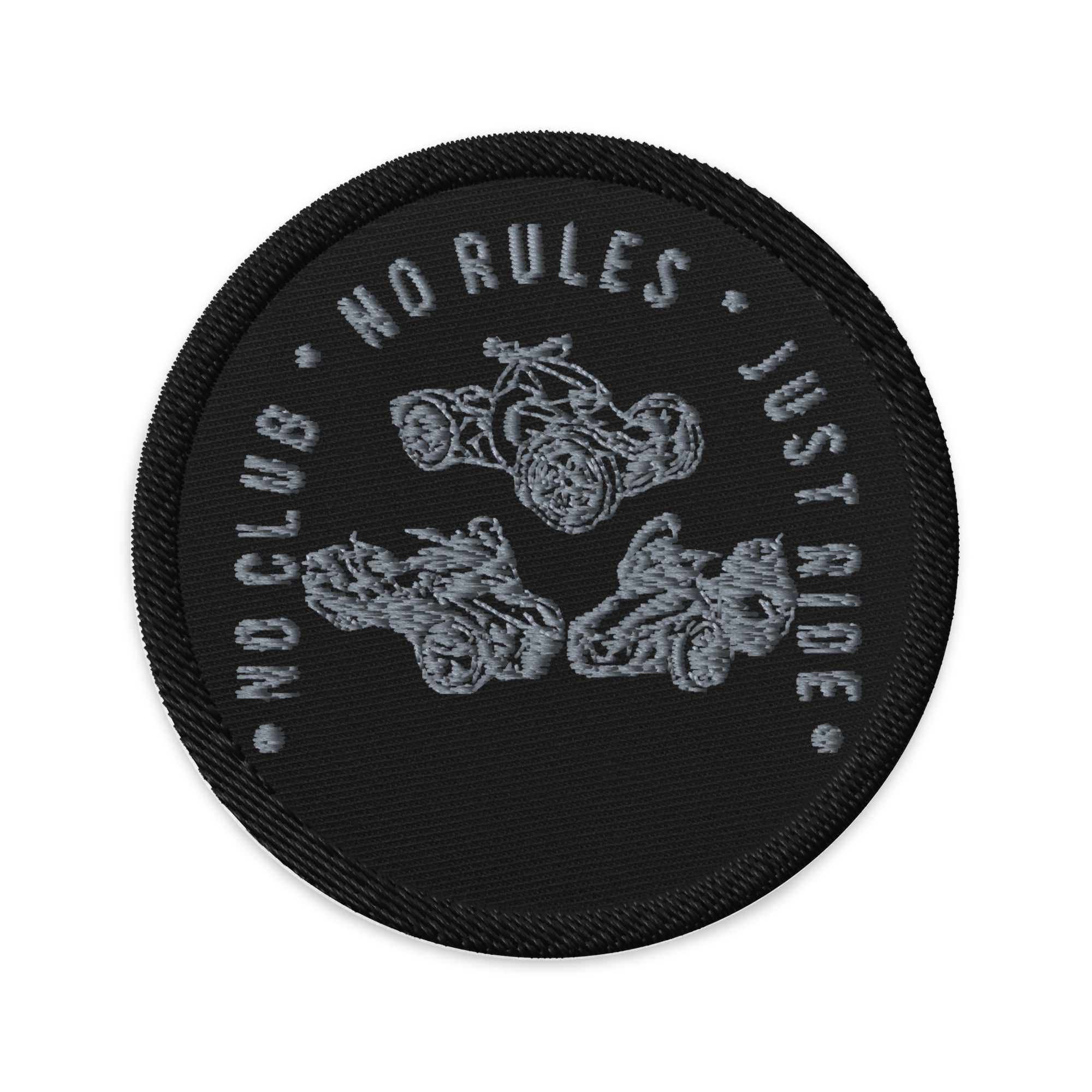 N2J 3 Bikes No Logo Embroidered Patches