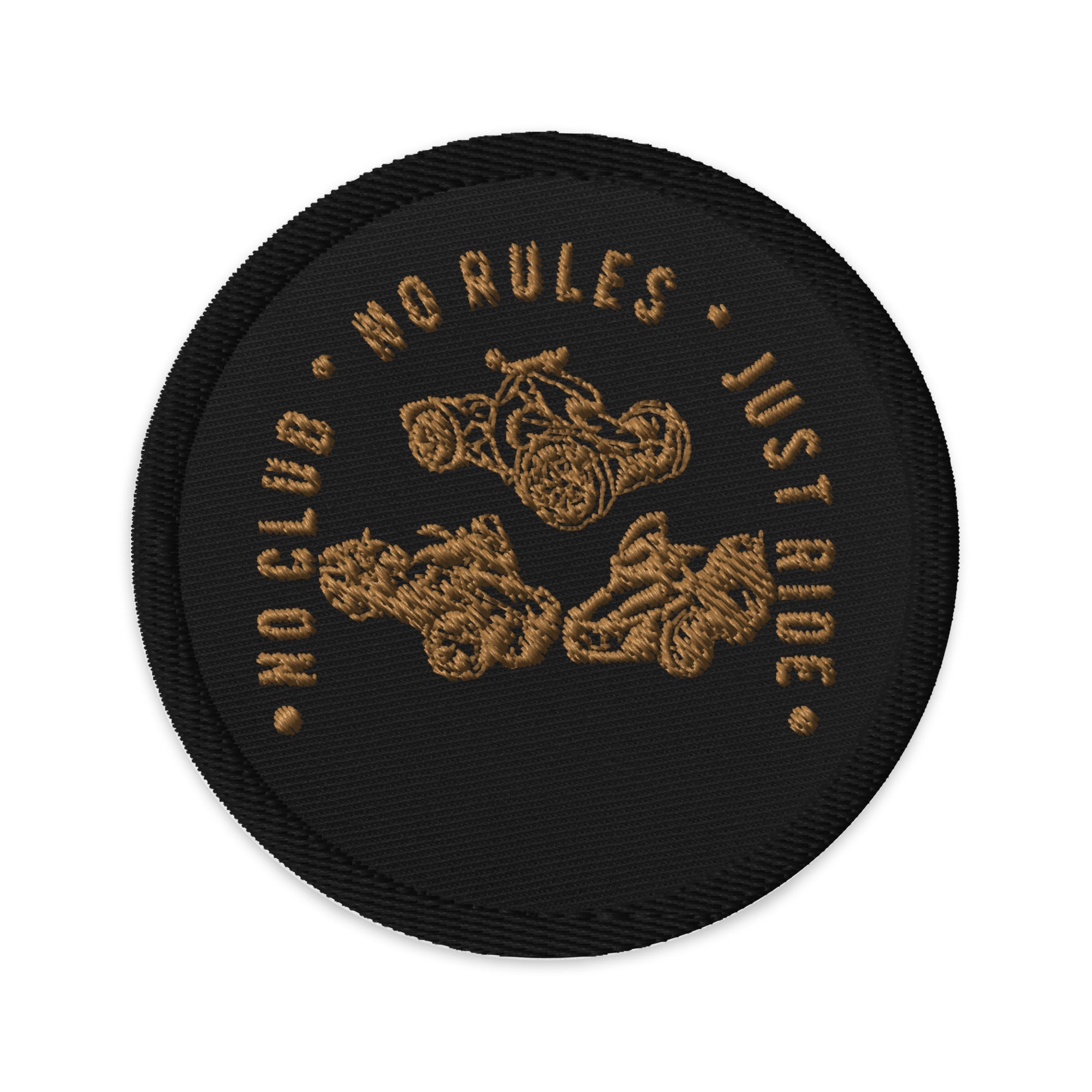 N2J 3 Bikes No Logo Embroidered Patches