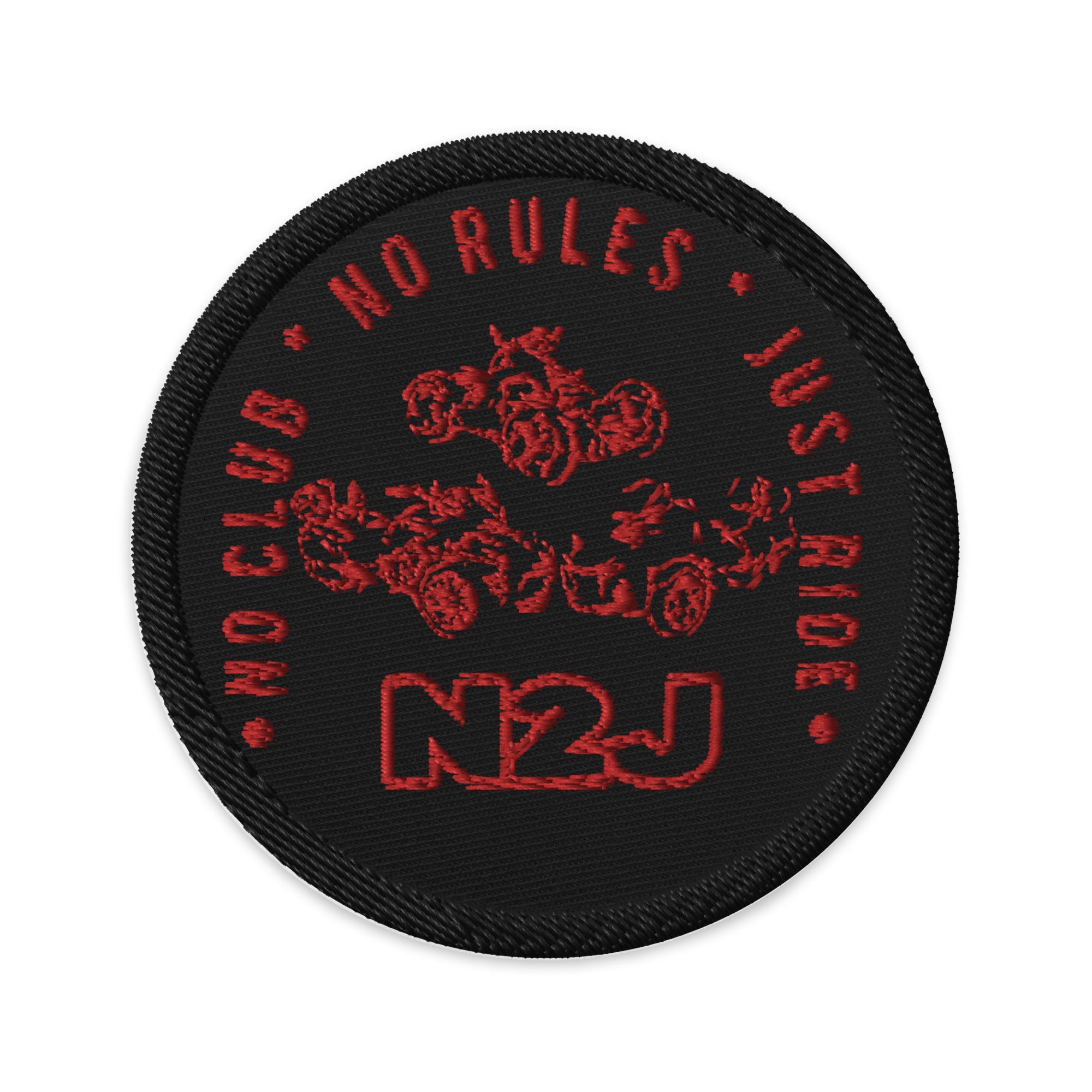 N2J 3 Bikes Newer Embroidered Patches