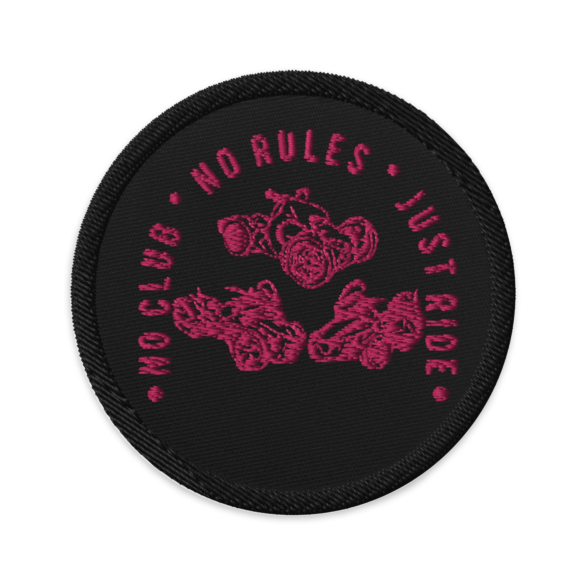 N2J 3 Bikes No Logo Embroidered Patches
