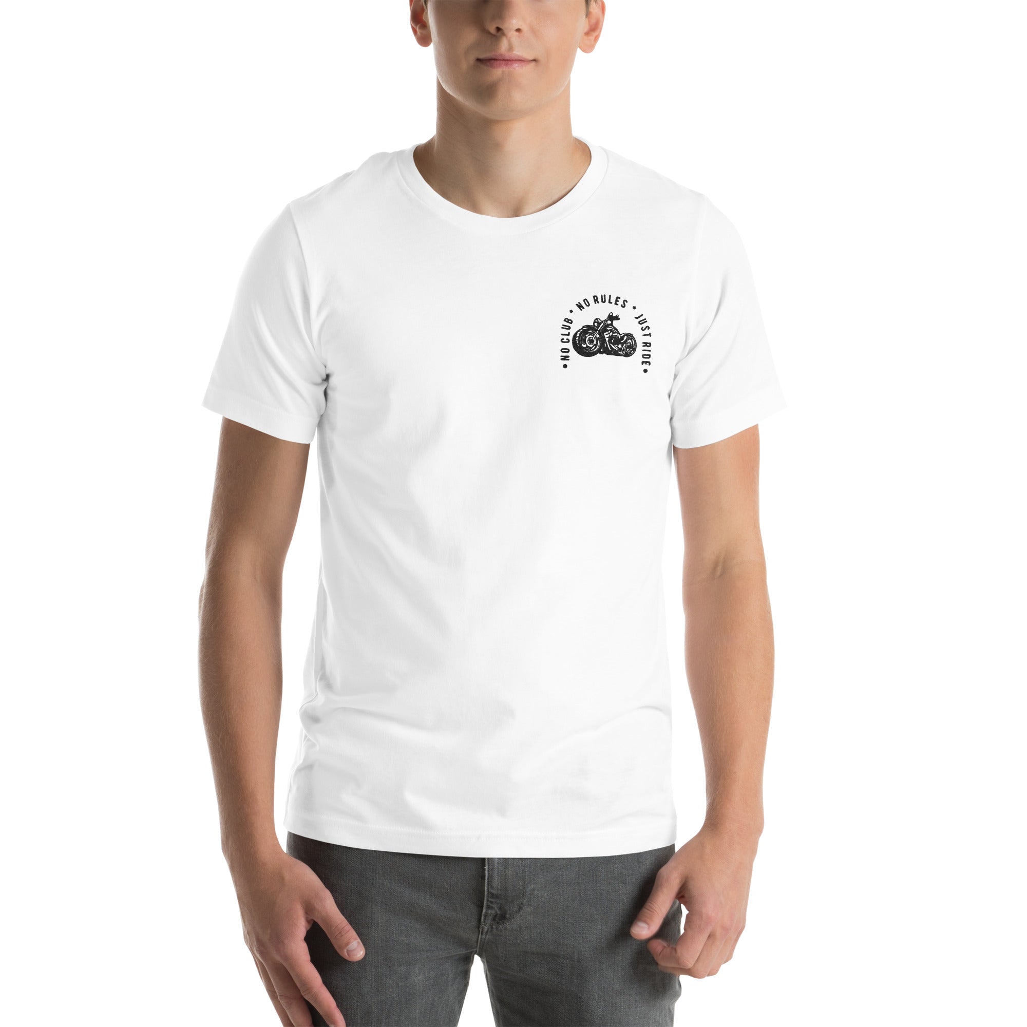 N2J 2 Wheels No Logo Embroidery Unisex T-shirt