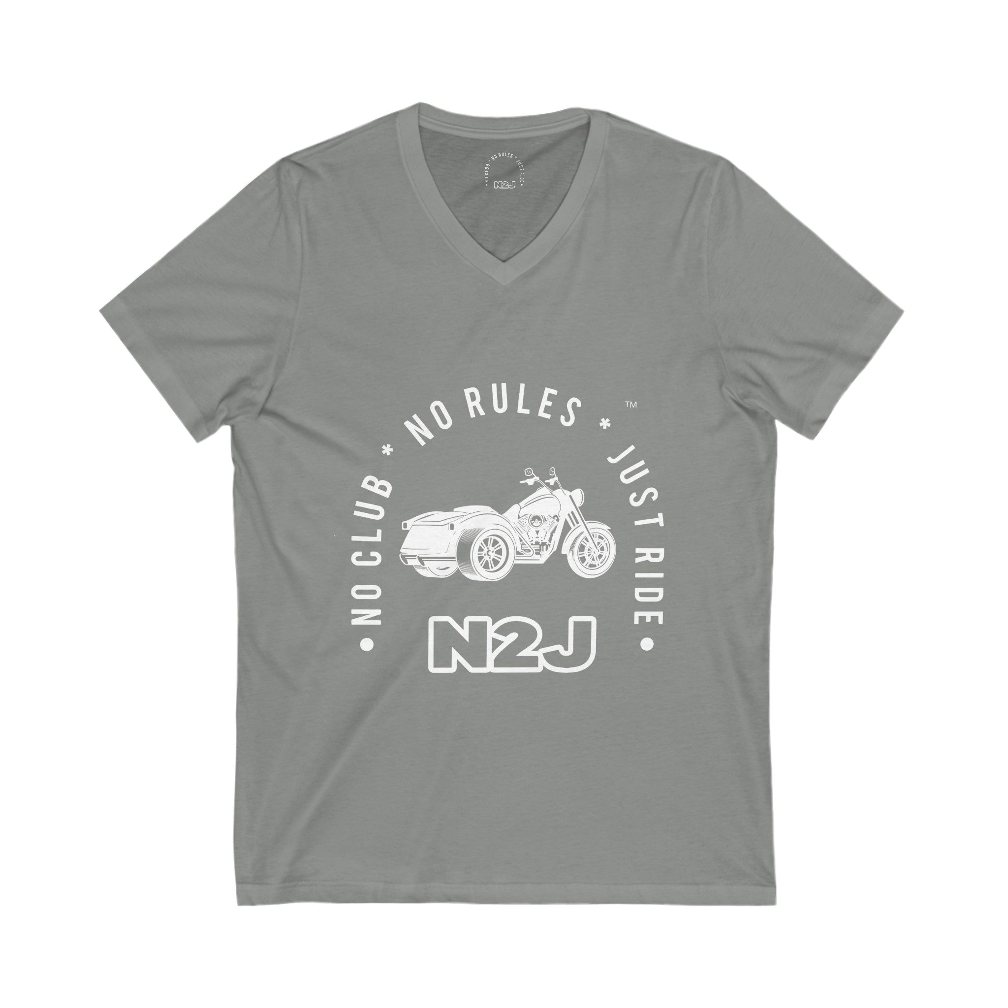 N2J Trike Unisex Jersey Short Sleeve V-Neck Tee