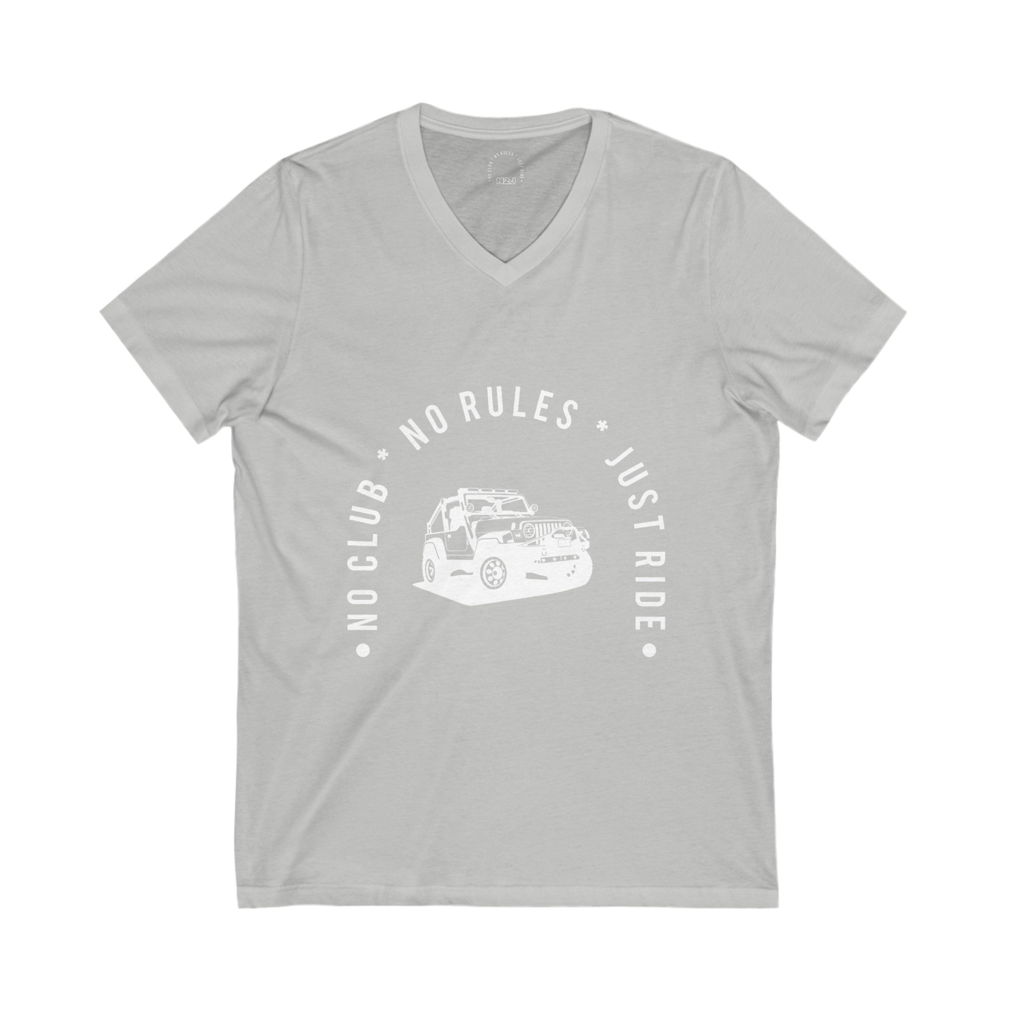 N2J Jeep No logo Unisex Jersey Short Sleeve V-Neck Tee