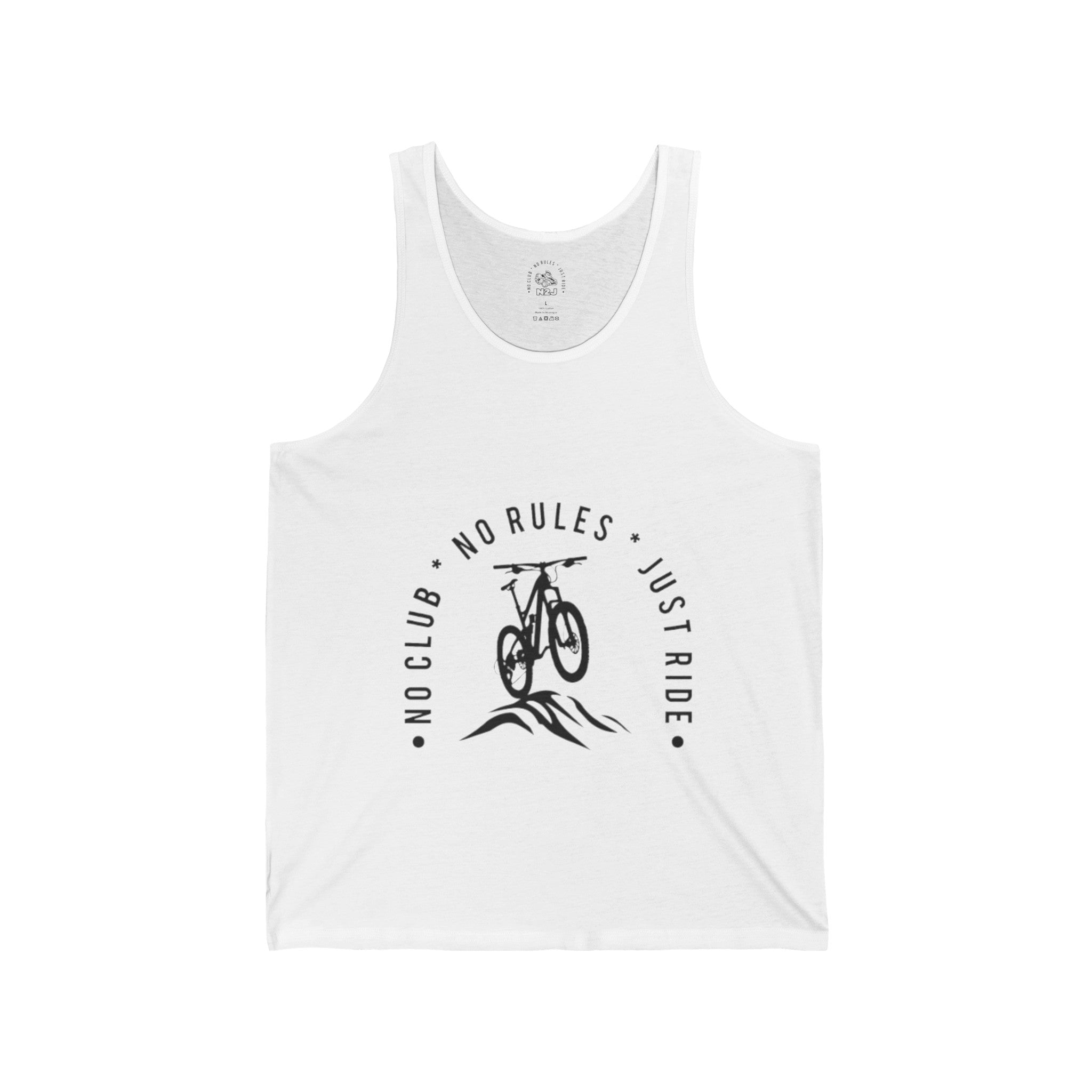 N2J Bicycle No Logo Unisex Jersey Tank