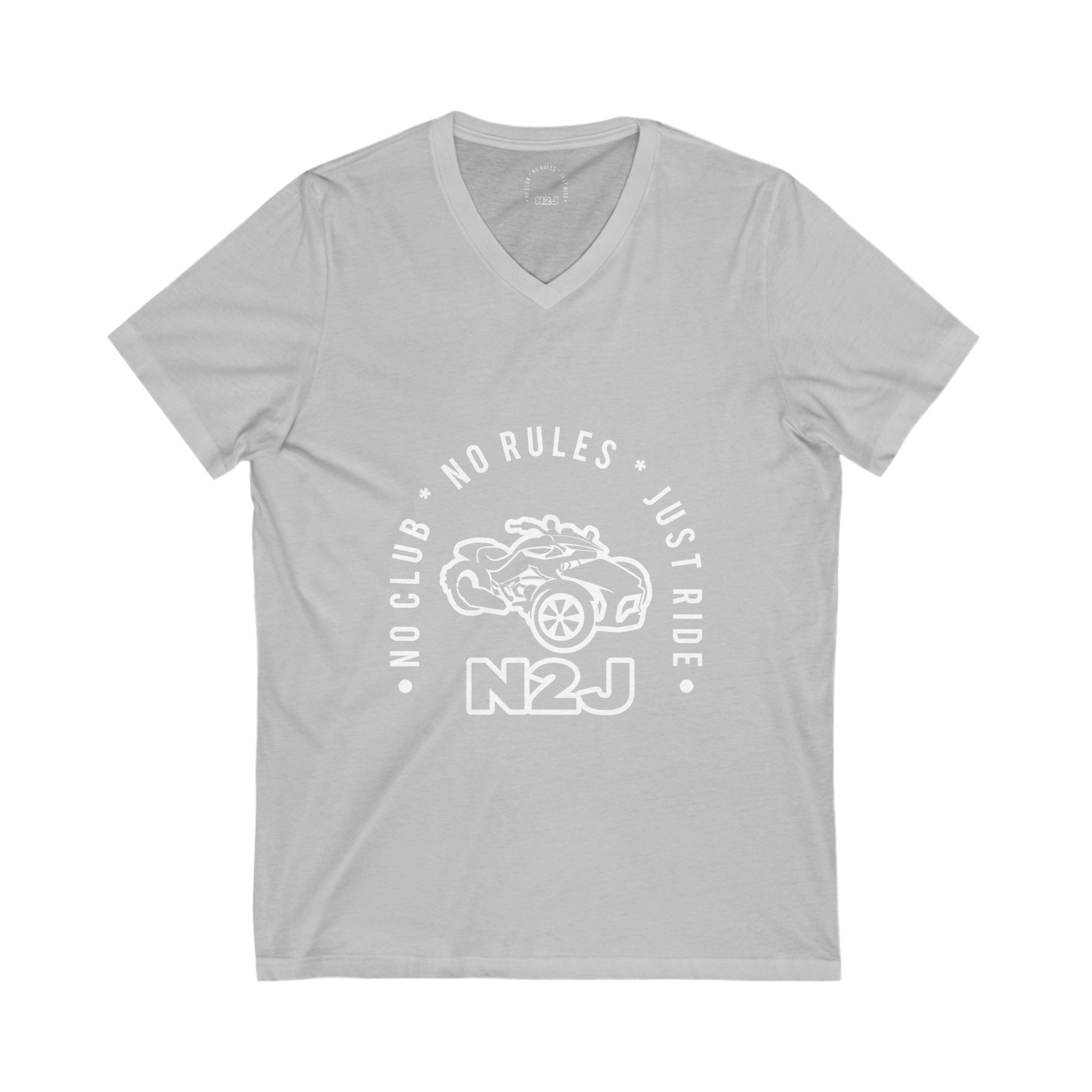 N2J  Unisex Jersey Short Sleeve V-Neck Tee