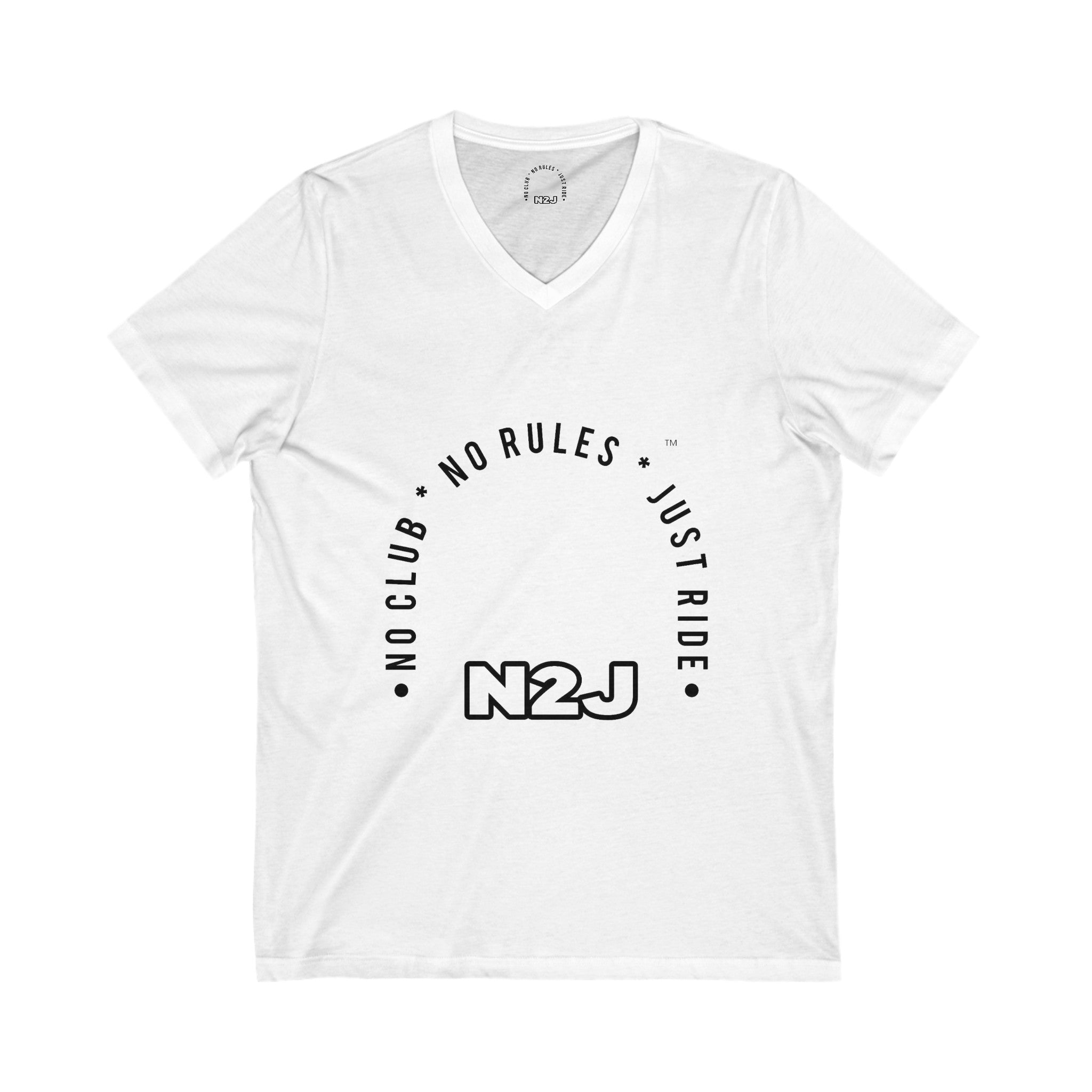 N2J Main Unisex Jersey Short Sleeve V-Neck Tee