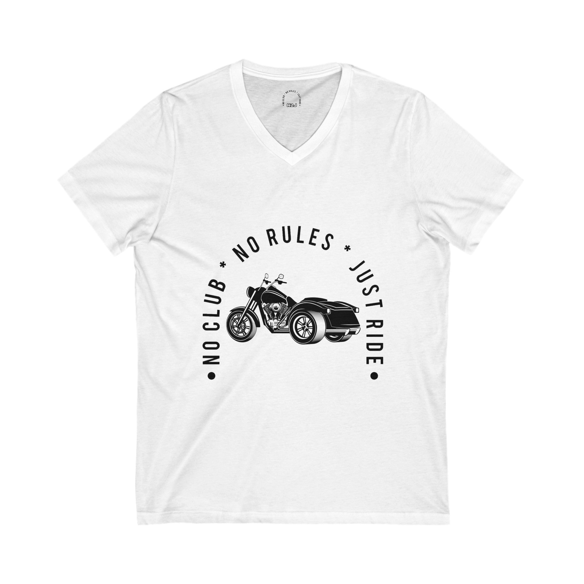 N2J trike no logo Unisex Jersey Short Sleeve V-Neck Tee