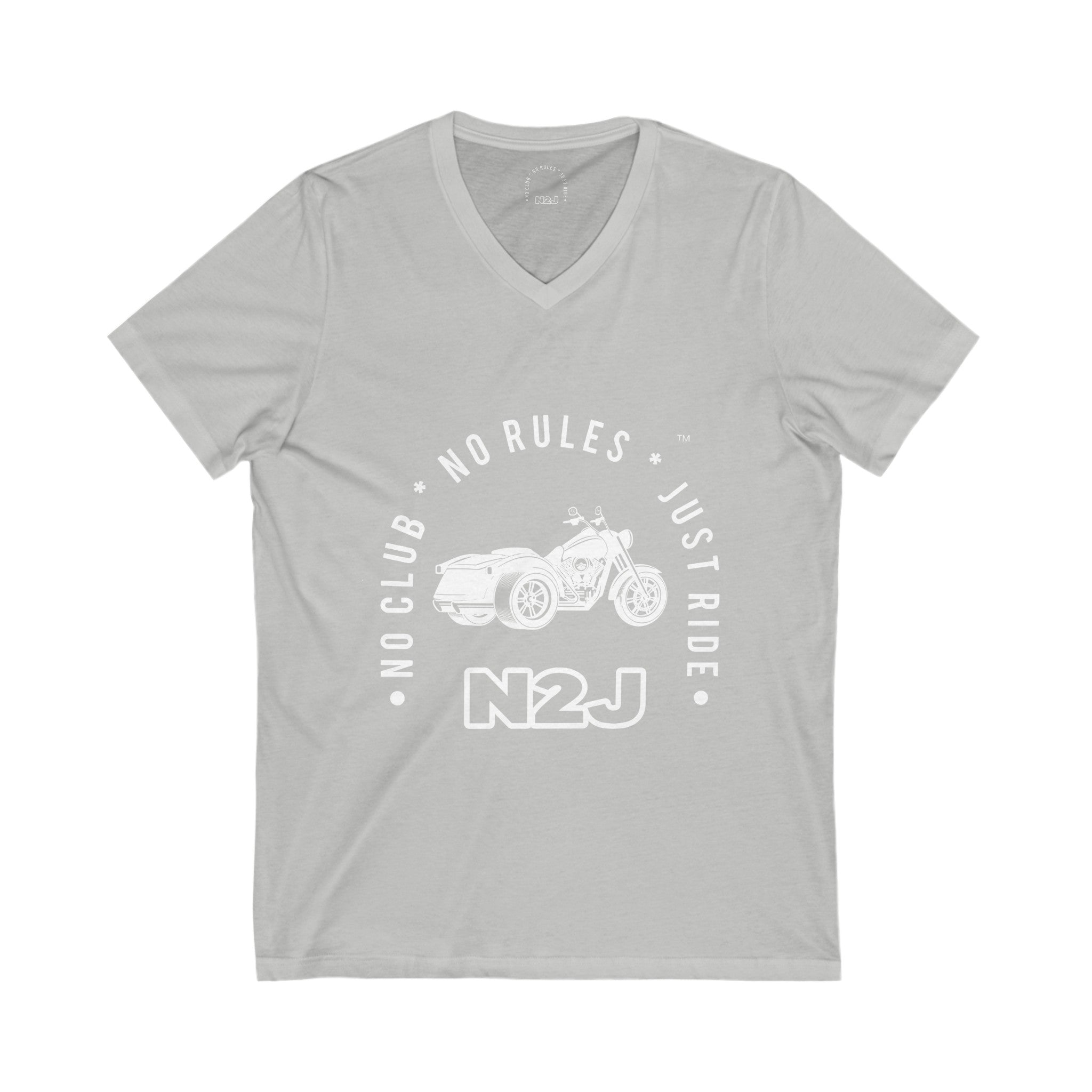 N2J Trike Unisex Jersey Short Sleeve V-Neck Tee