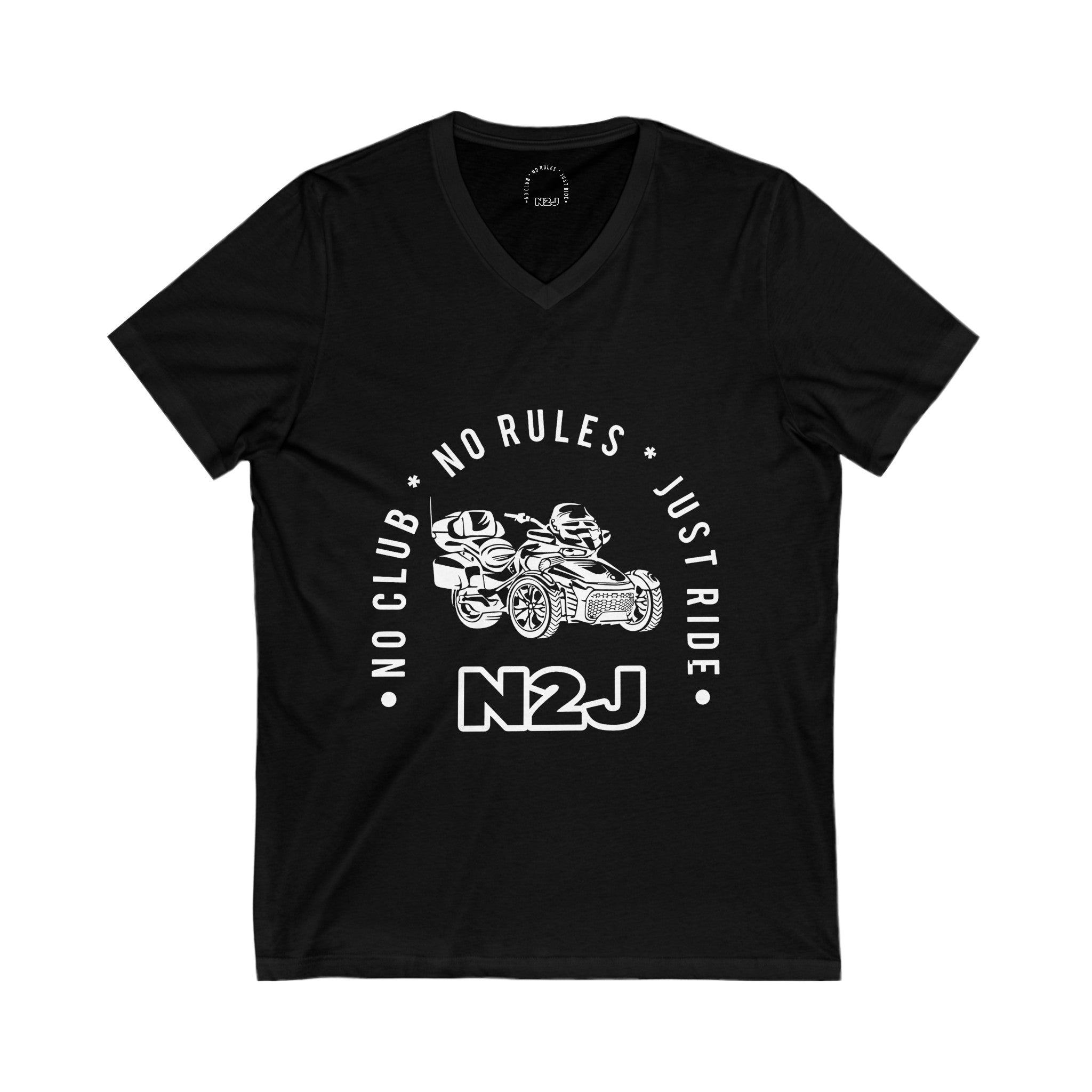 N2J F3B Unisex Jersey Short Sleeve V-Neck Tee