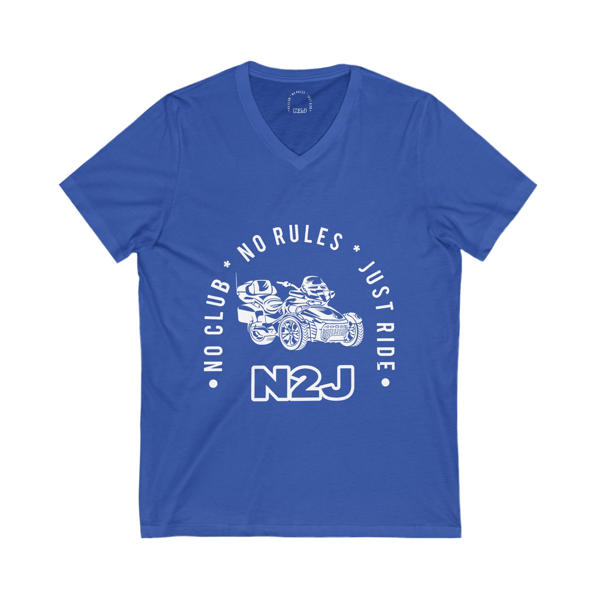 N2J F3B Unisex Jersey Short Sleeve V-Neck Tee