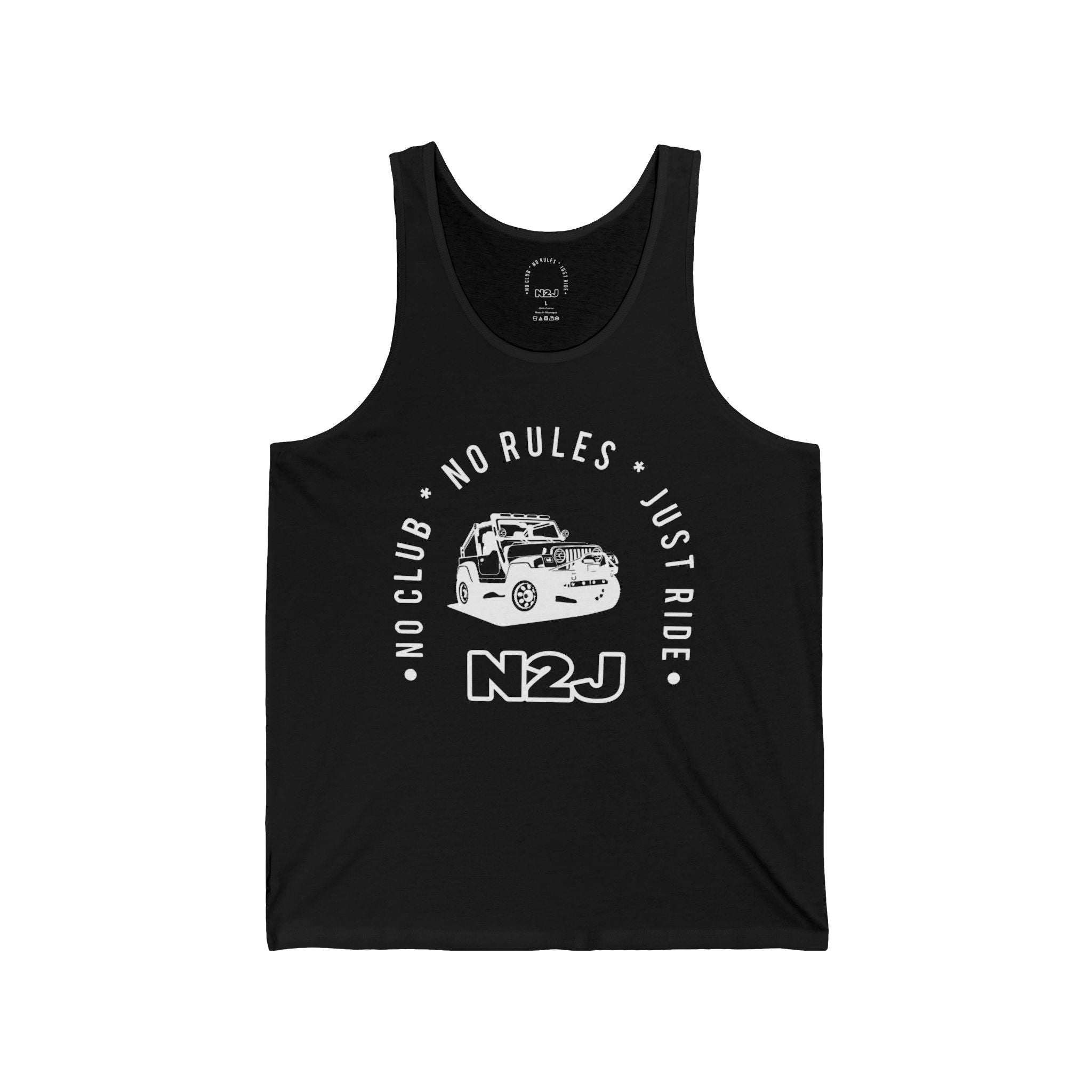 N2J Jeep No logo Unisex Jersey Tank