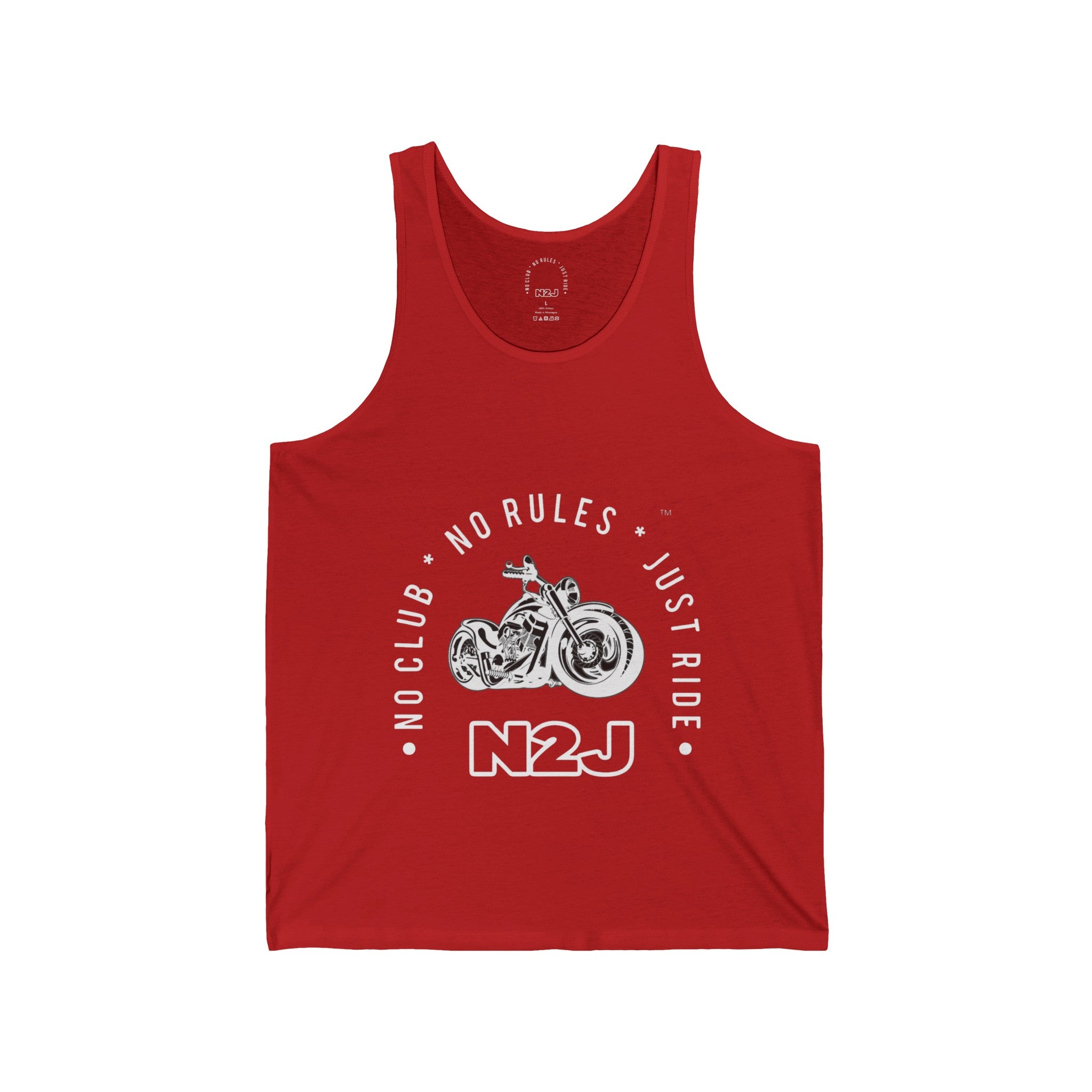 N2J 2 Wheels Unisex Jersey Tank