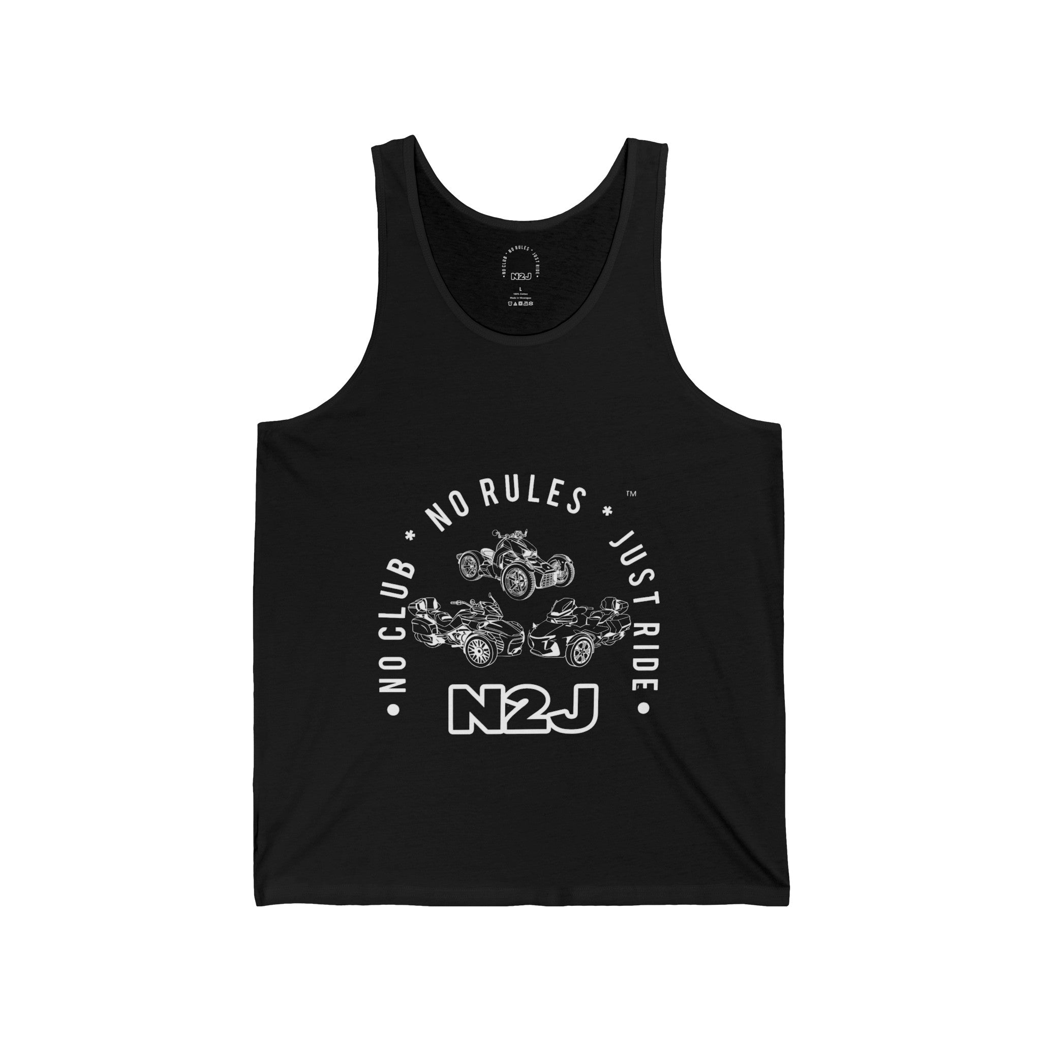 N2J 3 Wheels Newer Unisex Jersey Tank