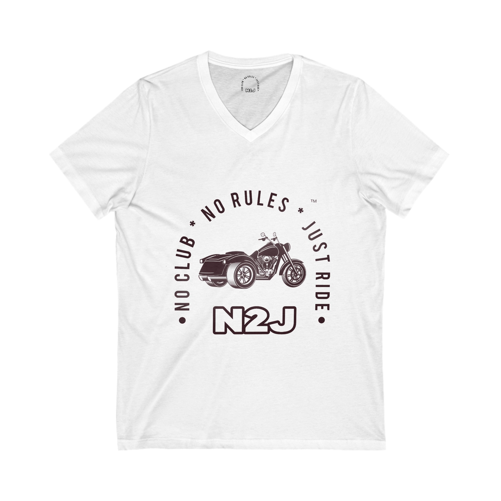 N2J Trike Unisex Jersey Short Sleeve V-Neck Tee