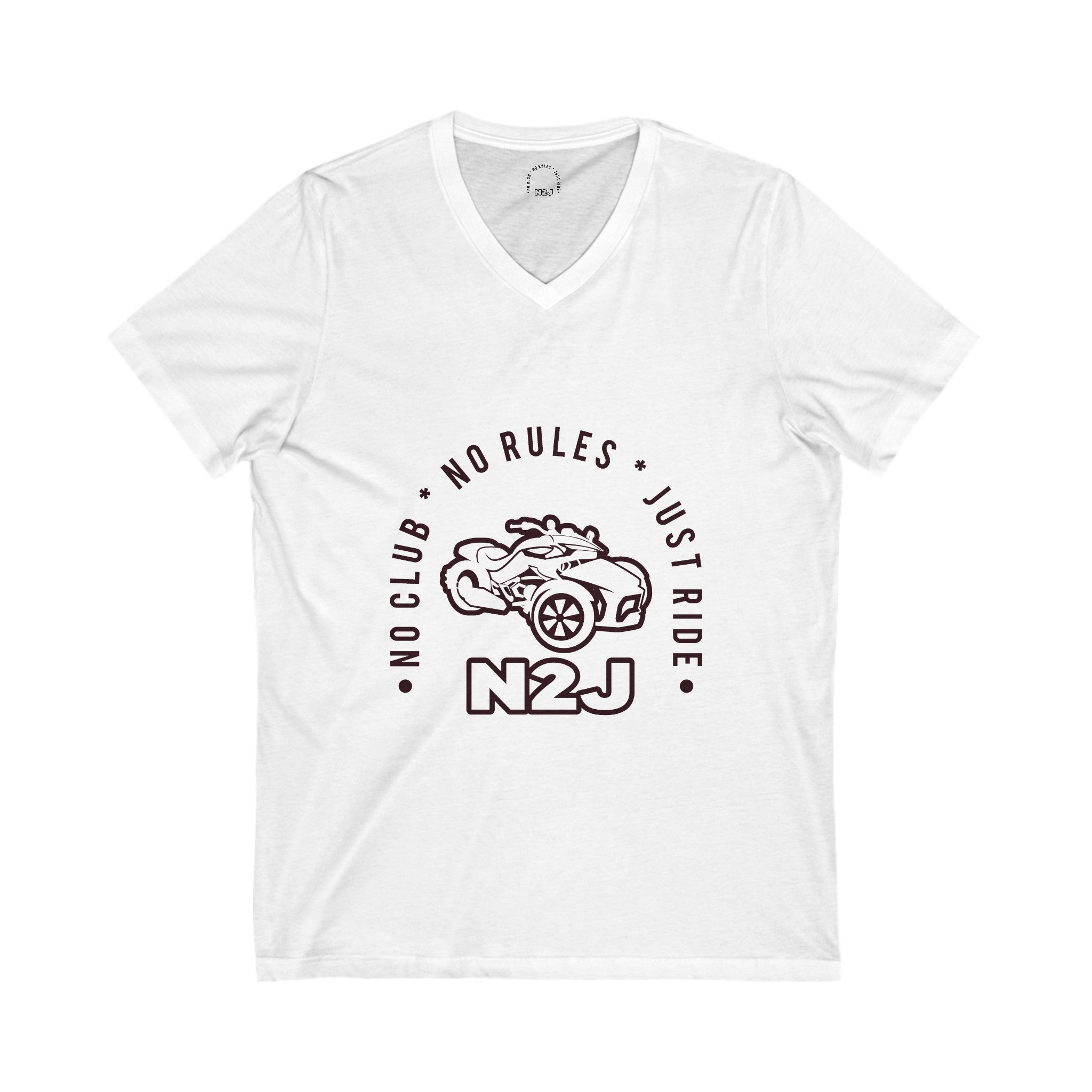 N2J  Unisex Jersey Short Sleeve V-Neck Tee