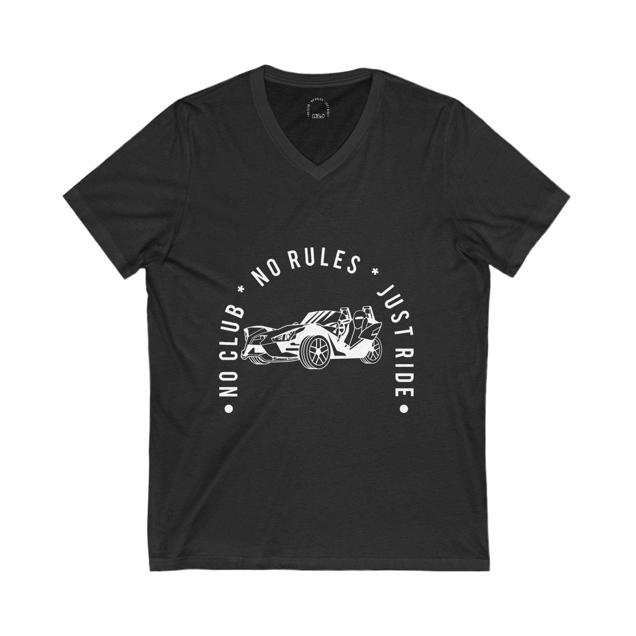 N2J slingshot 1 no logo  Unisex Jersey Short Sleeve V-Neck Tee