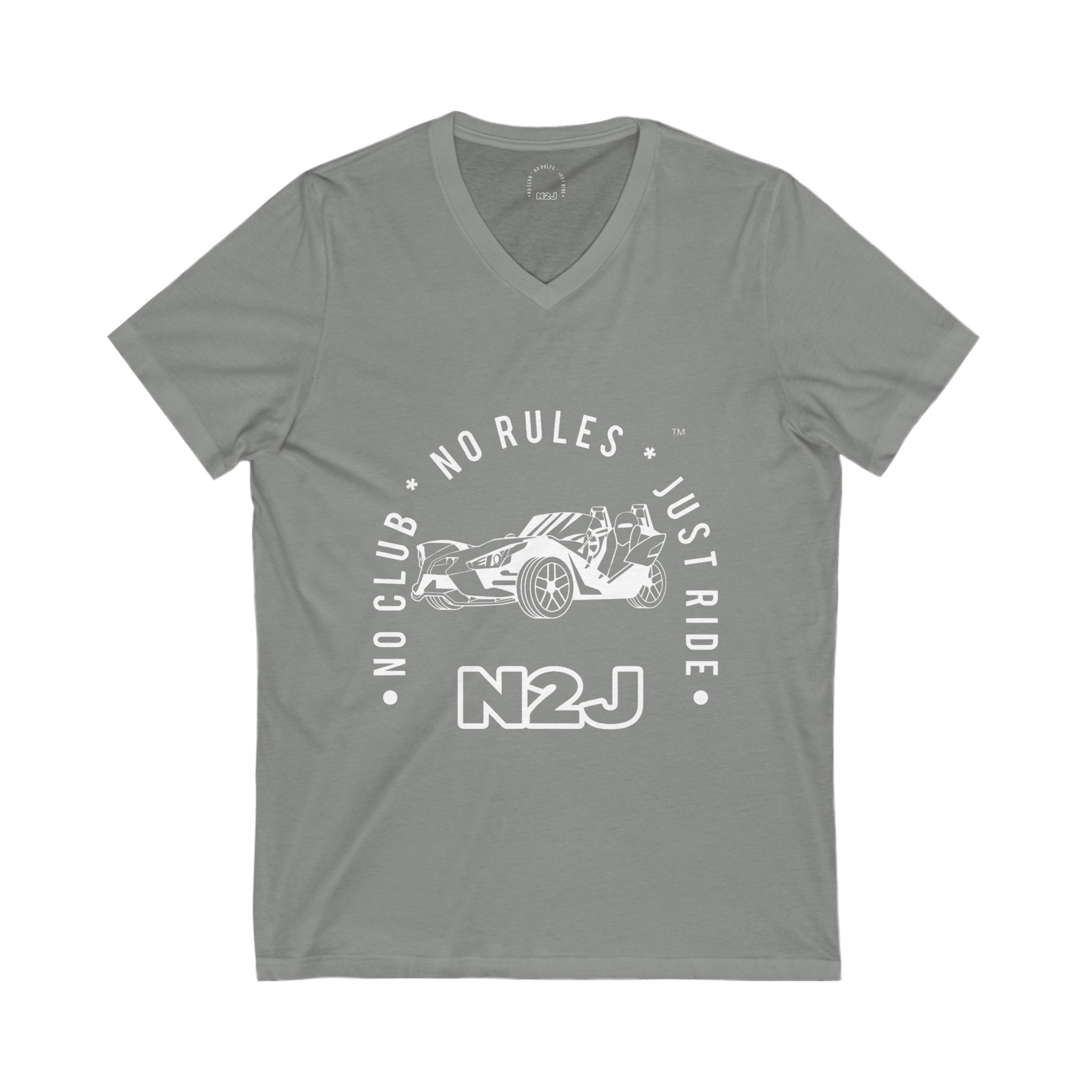 N2J Slingshot 1 Unisex Jersey Short Sleeve V-Neck Tee