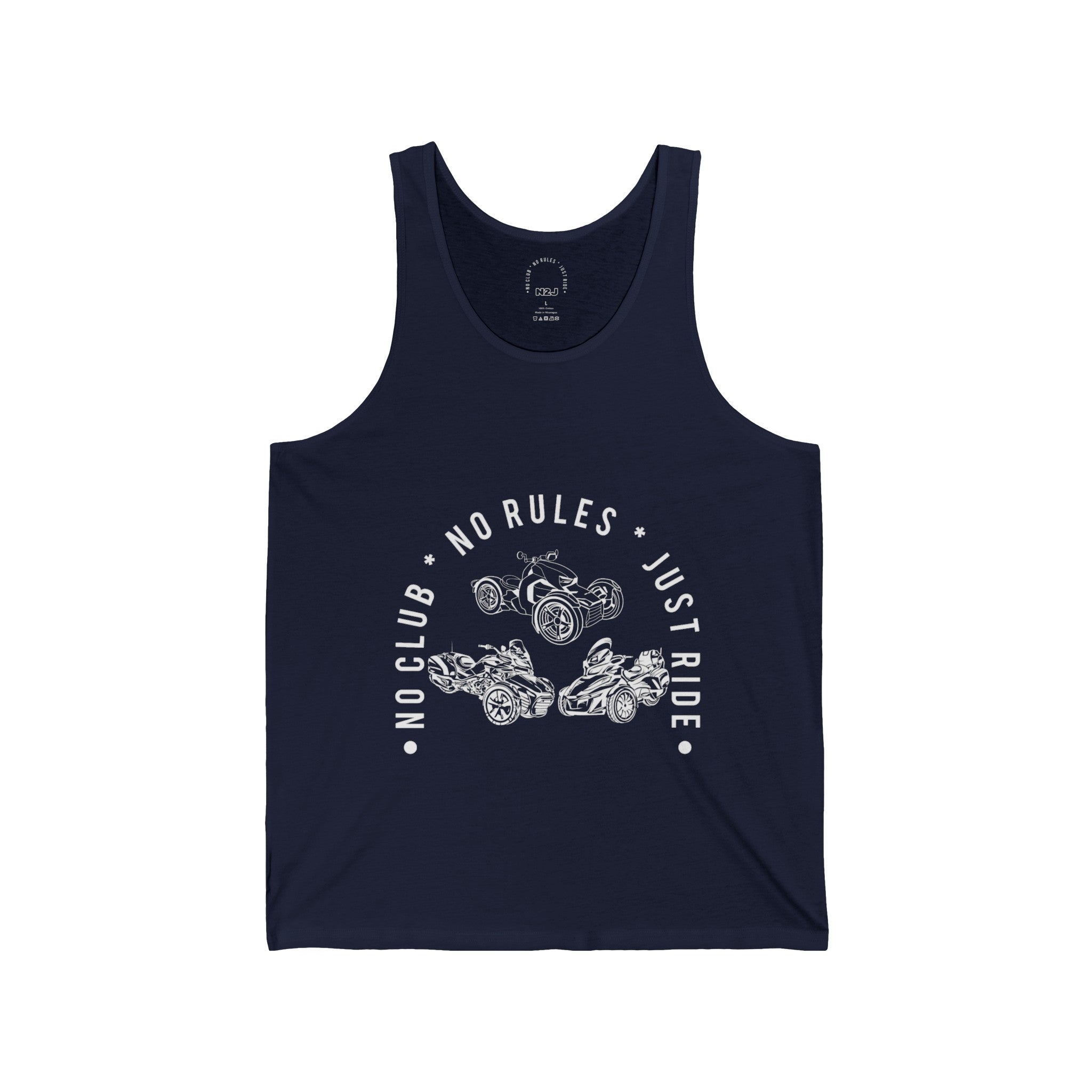 N2J 3 Bikes No logo Unisex Jersey Tank