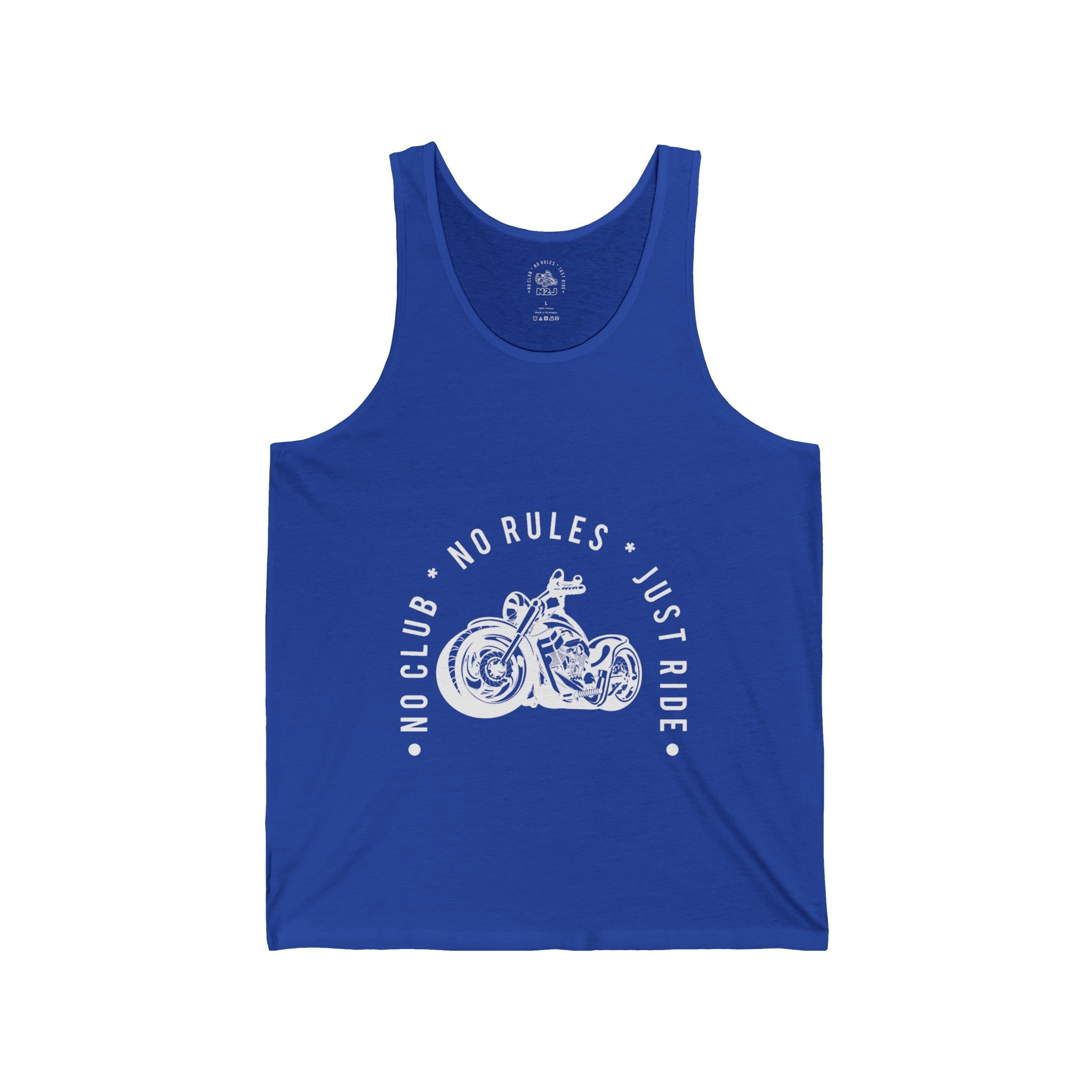 N2J 2 Wheels No logo Unisex Jersey Tank