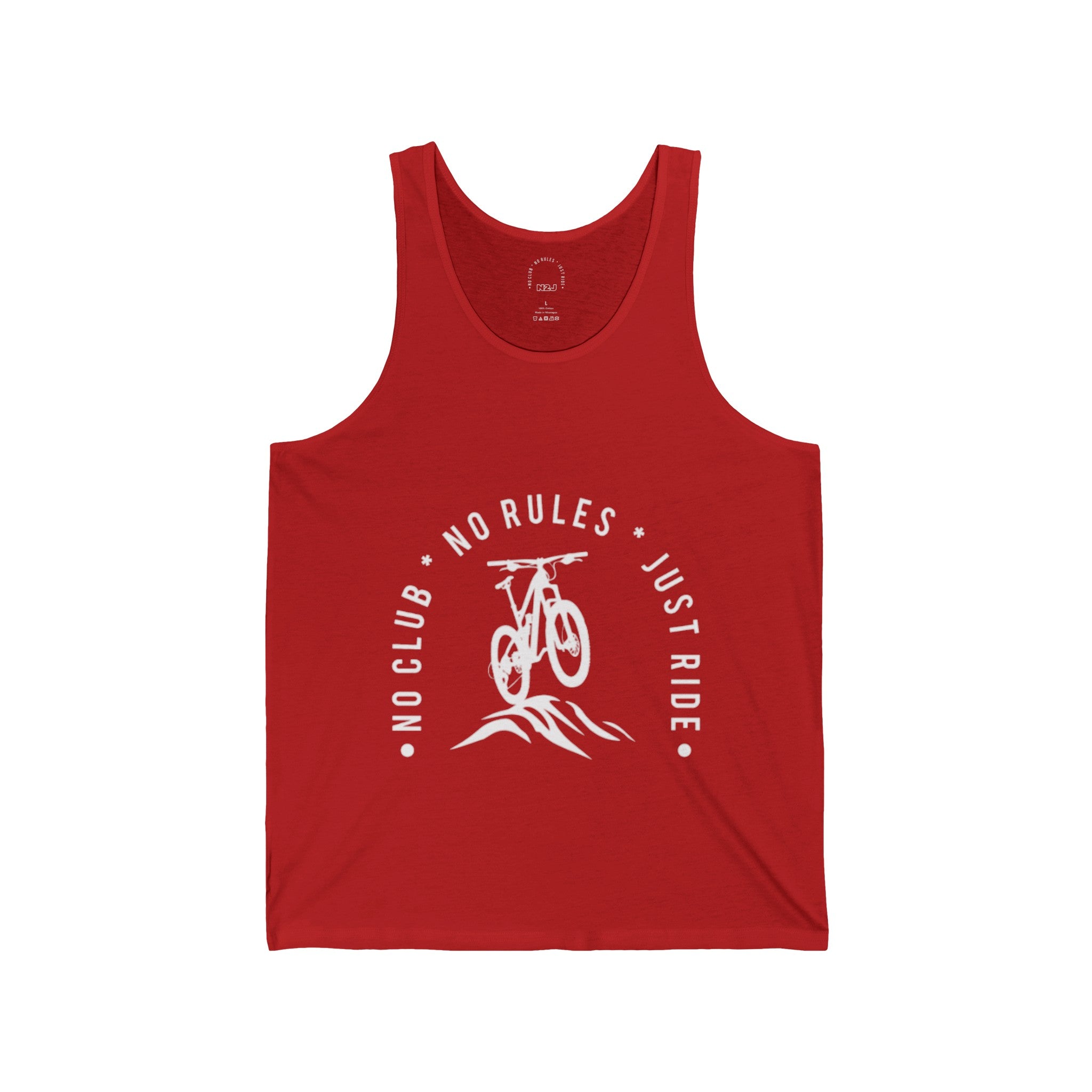 N2J Bicycle No Logo Unisex Jersey Tank