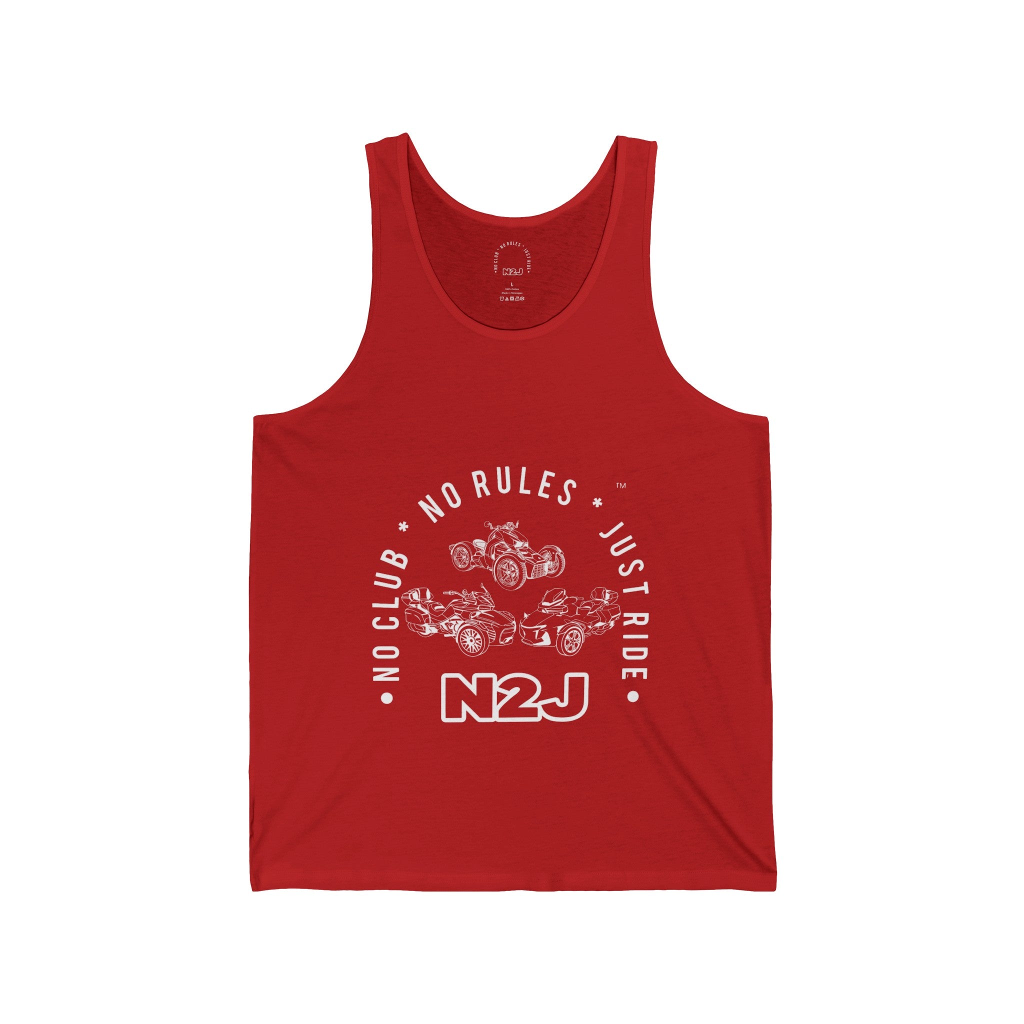 N2J 3 Wheels Newer Unisex Jersey Tank