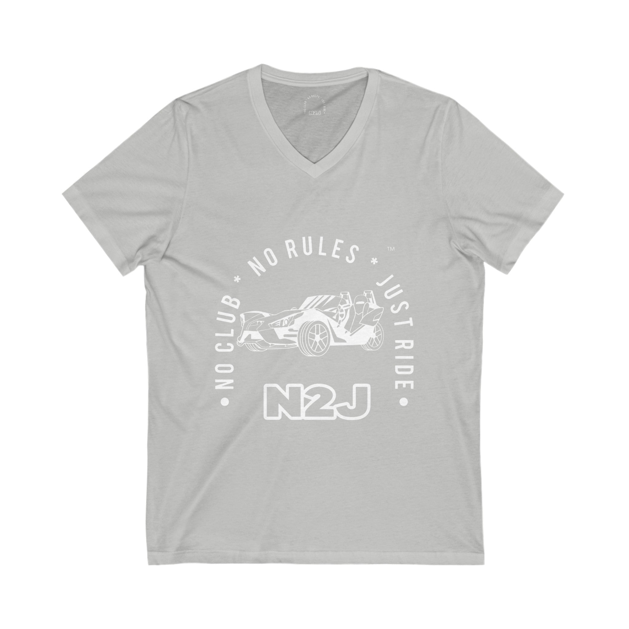 N2J Slingshot 1 Unisex Jersey Short Sleeve V-Neck Tee