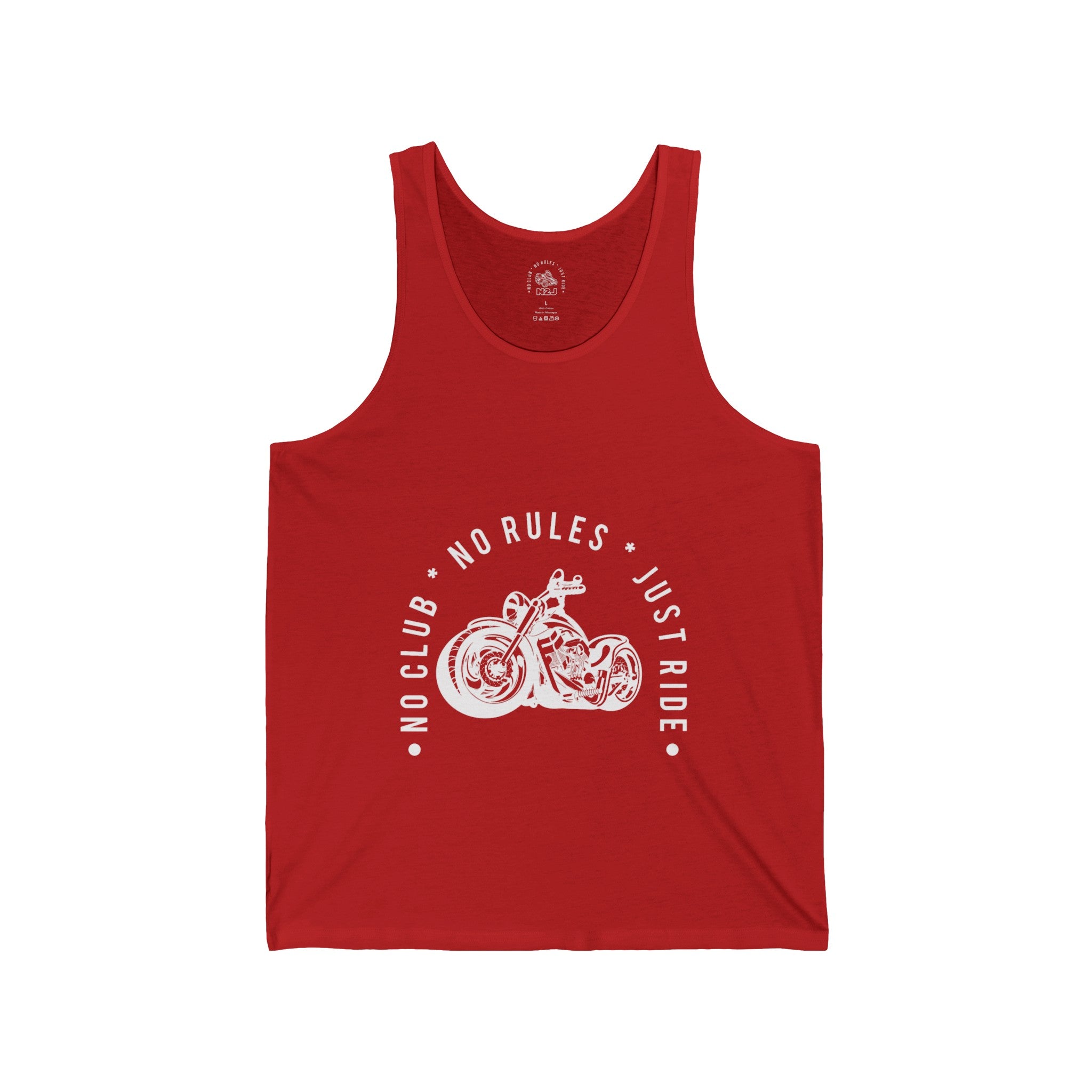 N2J 2 Wheels No logo Unisex Jersey Tank