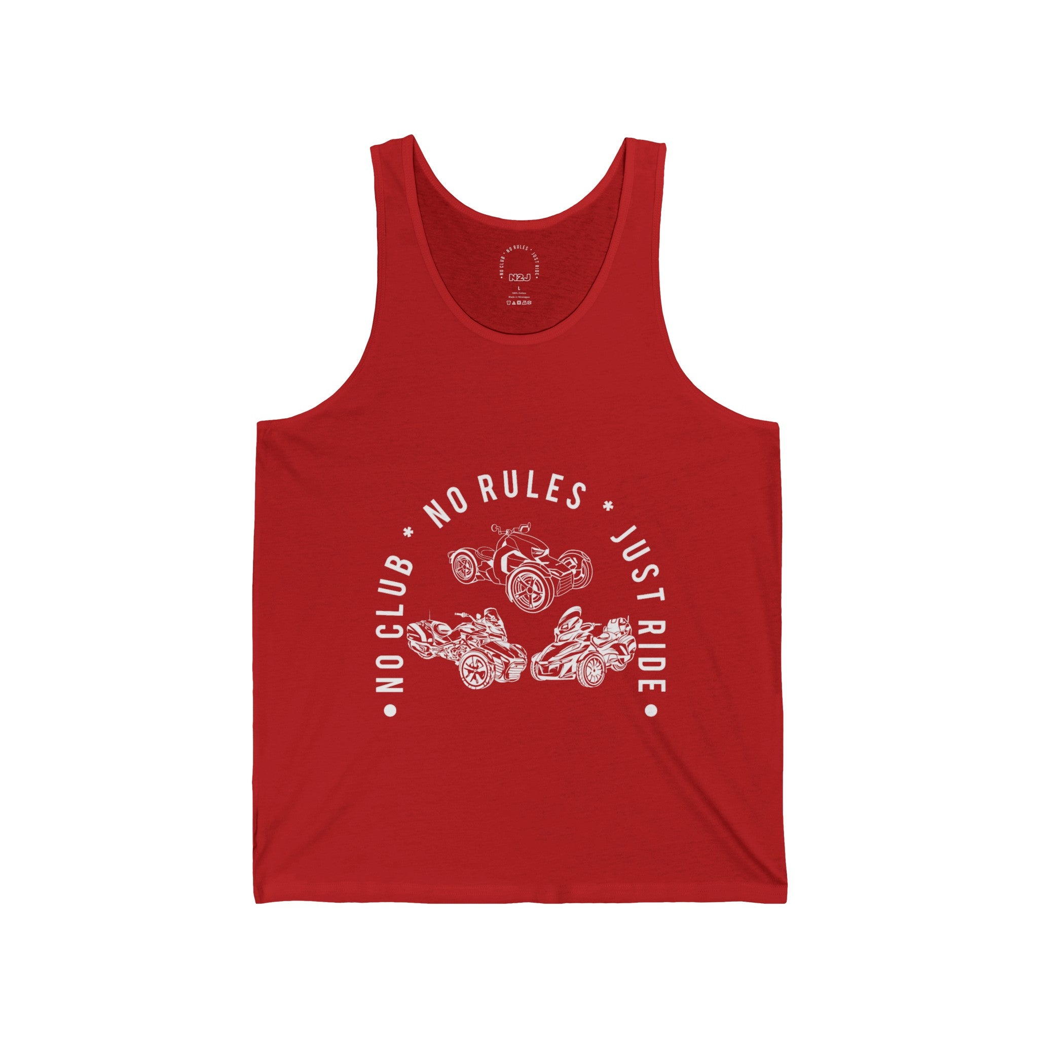 N2J 3 Bikes No logo Unisex Jersey Tank