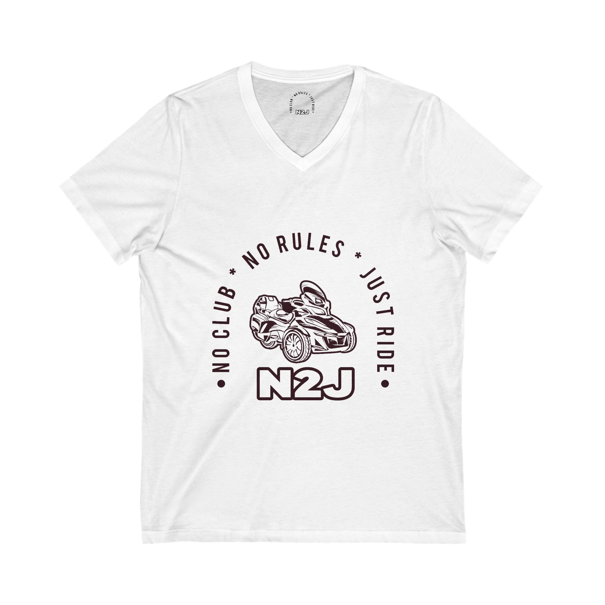 N2J Main 2  Unisex Jersey Short Sleeve V-Neck Tee