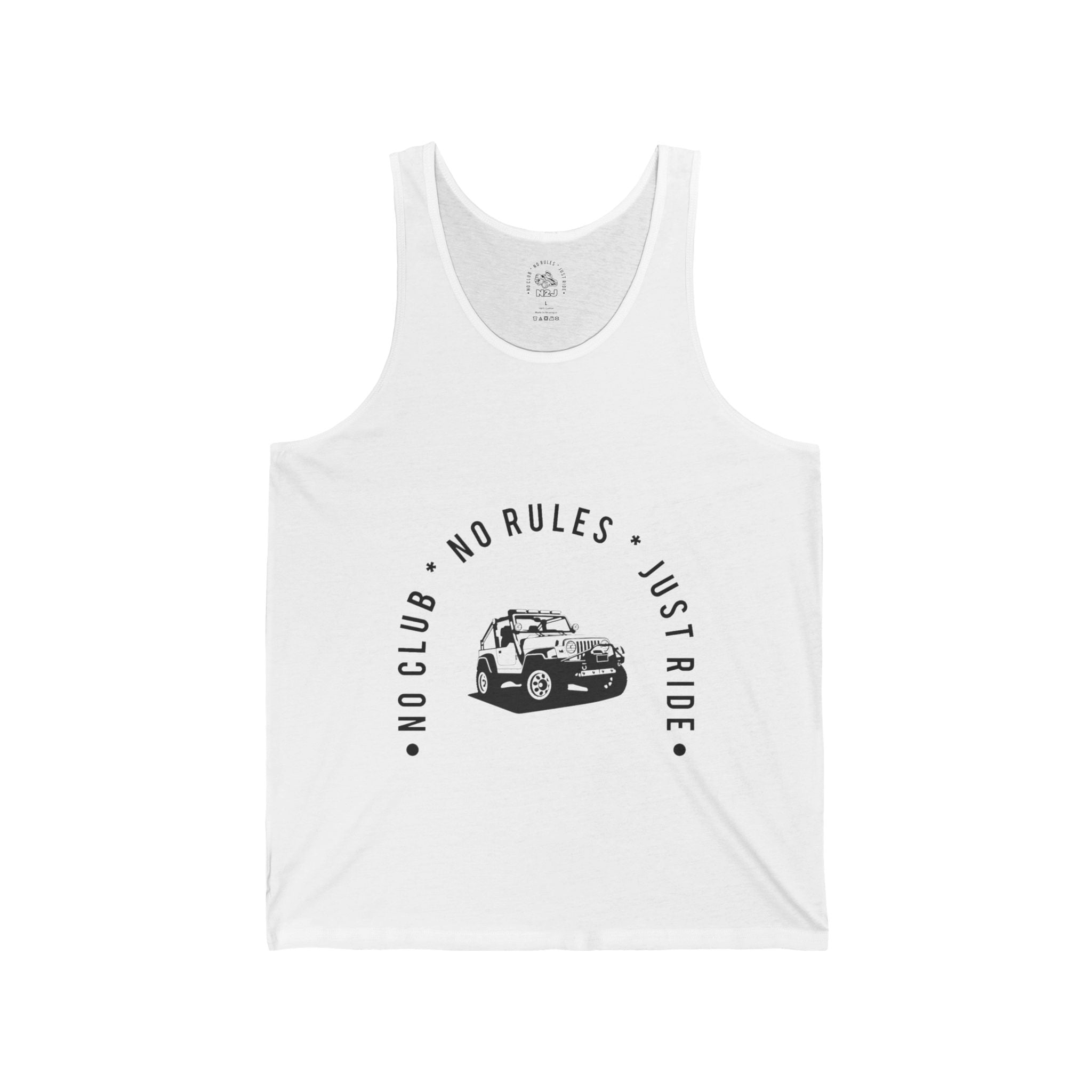 N2J Jeep No logo Unisex Jersey Tank